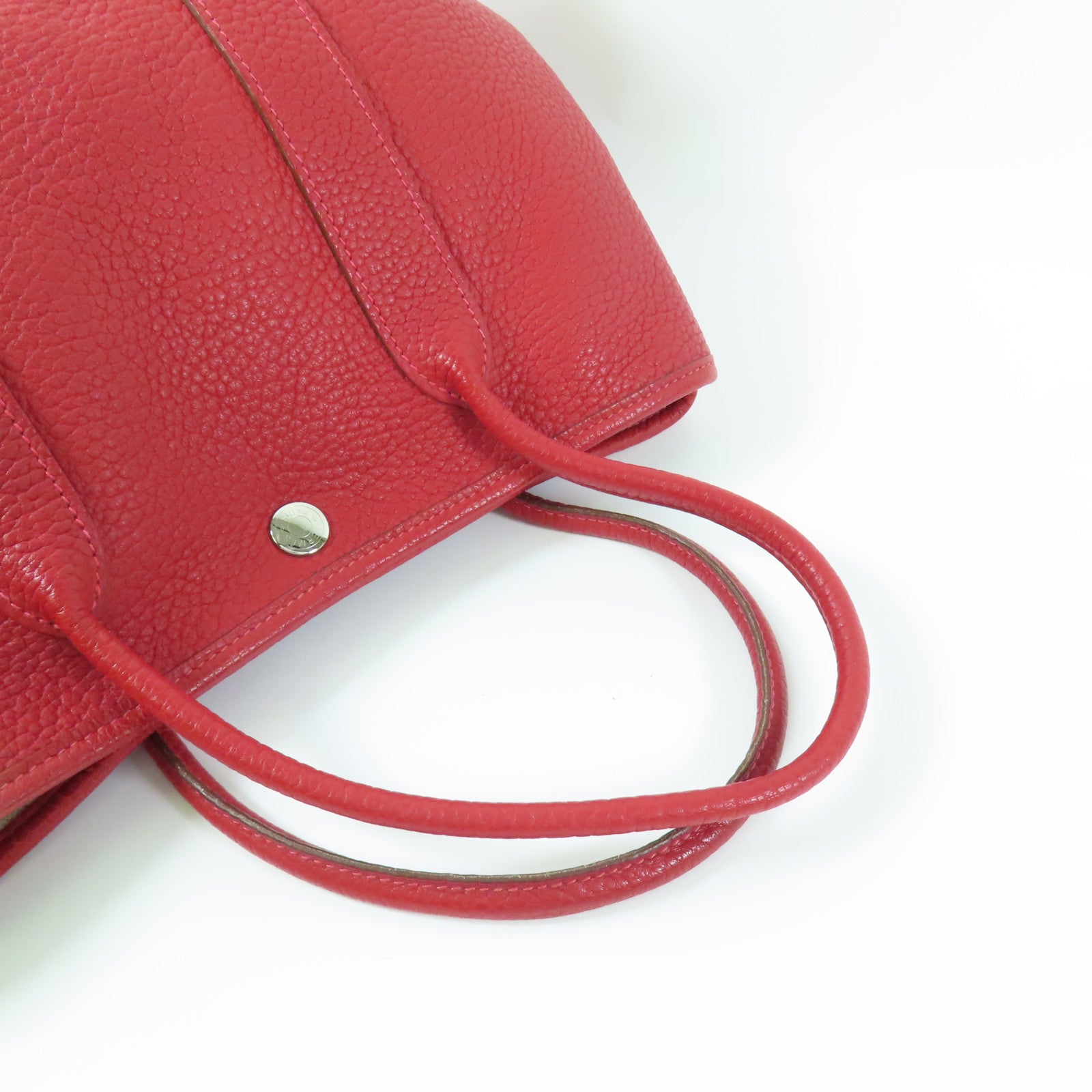 HERMES 【激減優惠】Negonda Garden Party TPM銀扣手挽袋Q5 Rouge Casaque