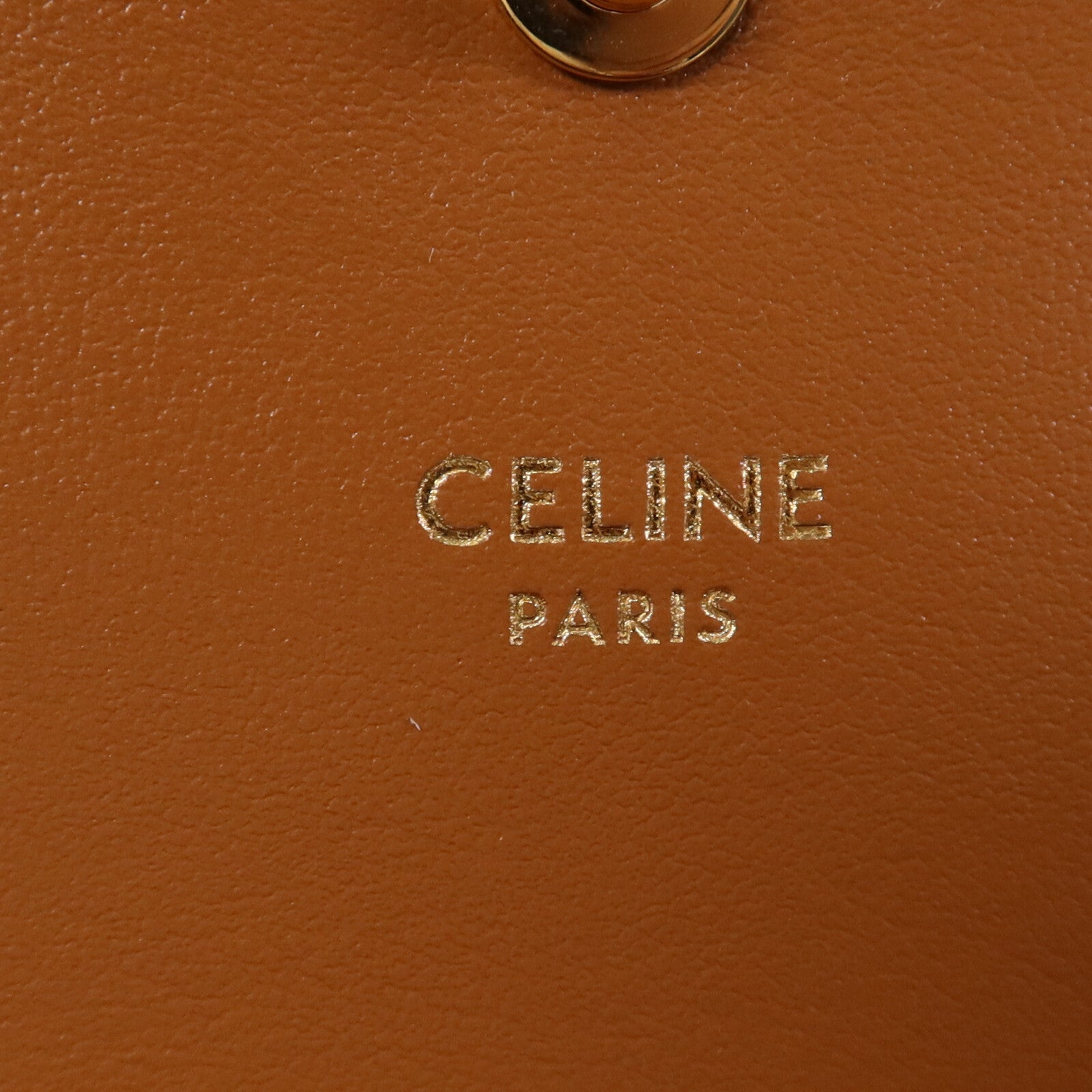 CELINE 塗層帆布Duo Wallet On Strap金扣肩背袋