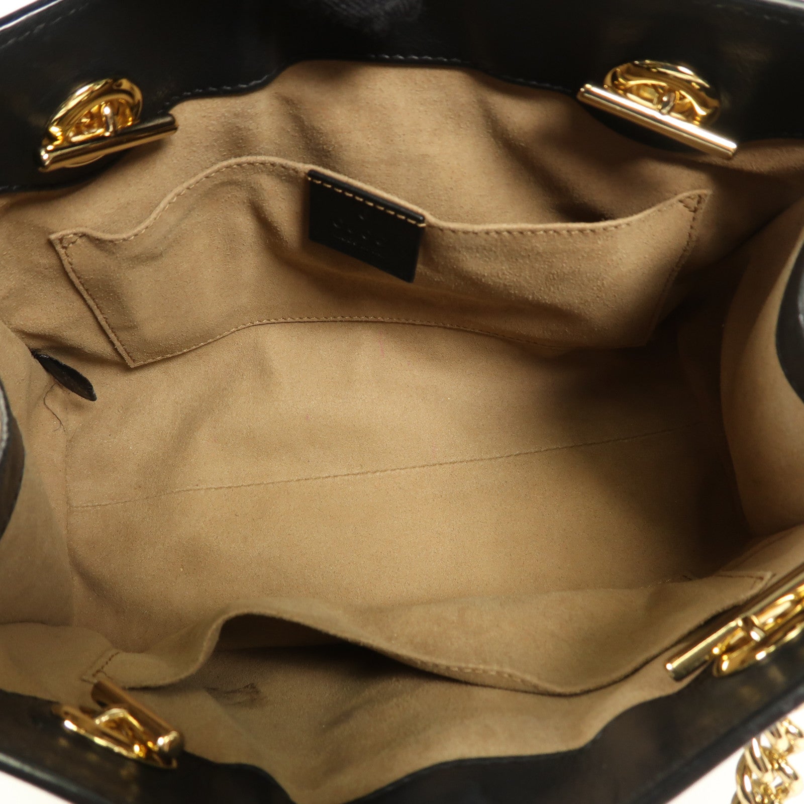 GUCCI GG GHW Padlock GG Small Shoulder Bag 498156 Coated Canvas Brown/Black