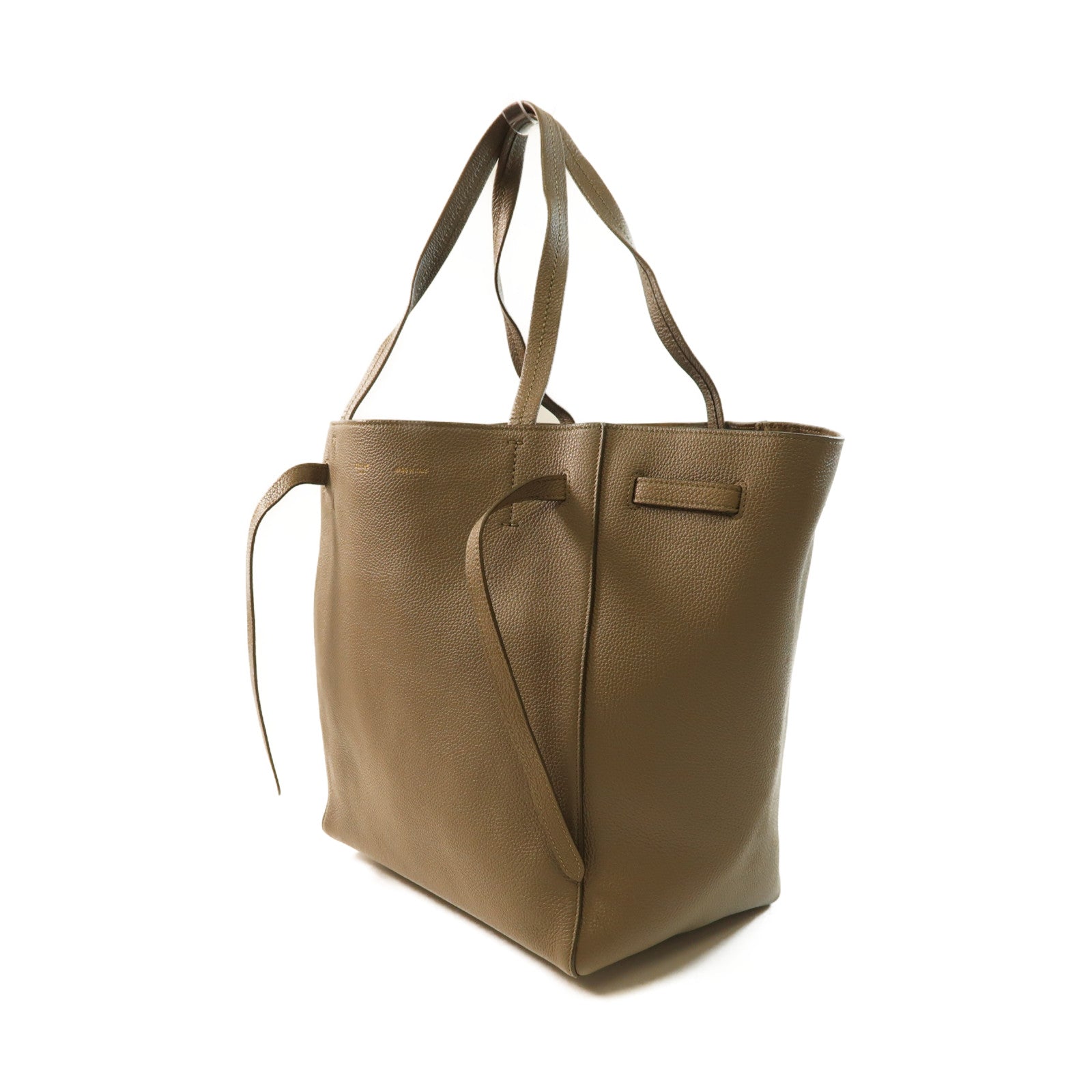 CELINE 牛皮皮革Tote Bag金扣手挽袋灰色