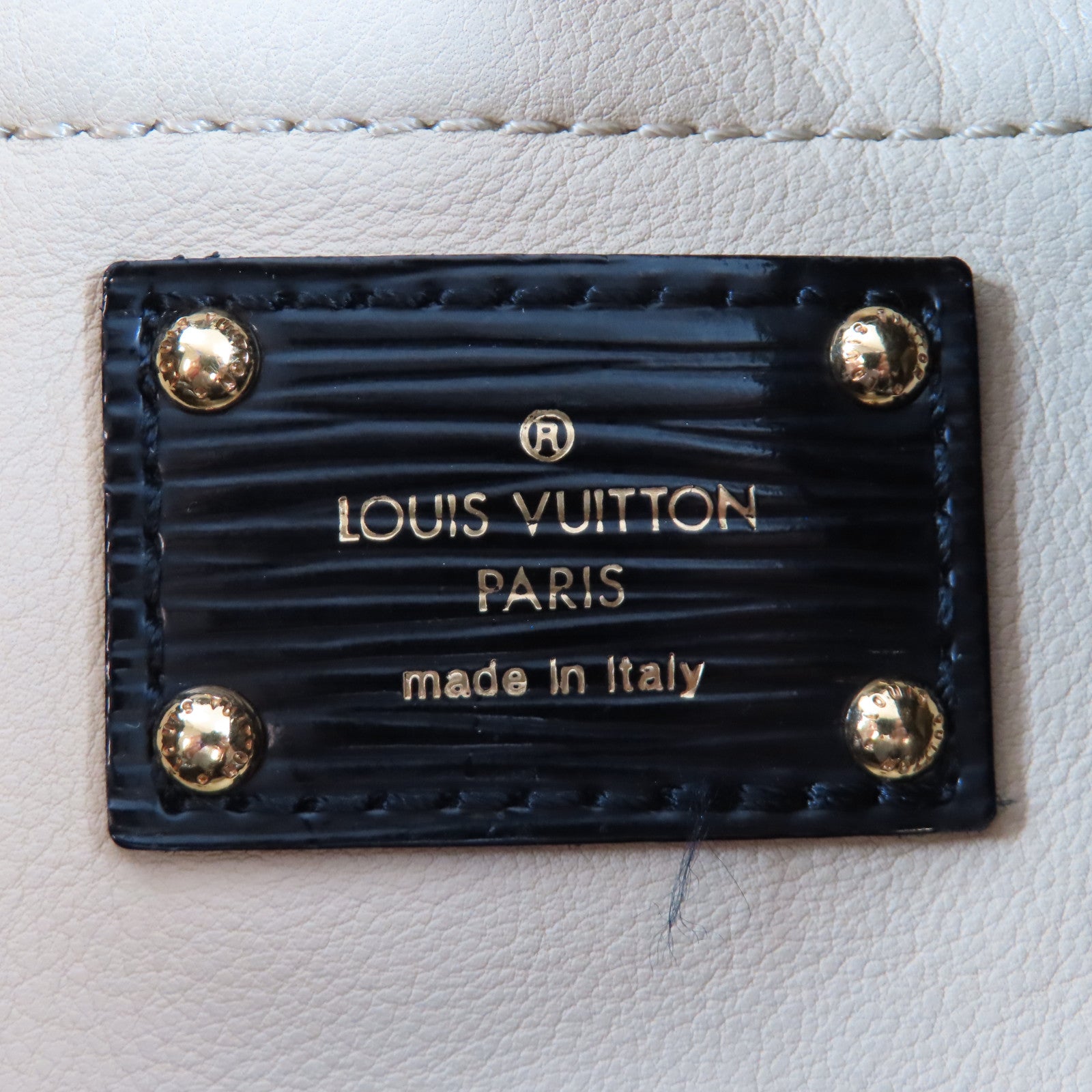 LOUIS VUITTON Monogram Envinil Squishy金扣肩背袋啡色/黑色