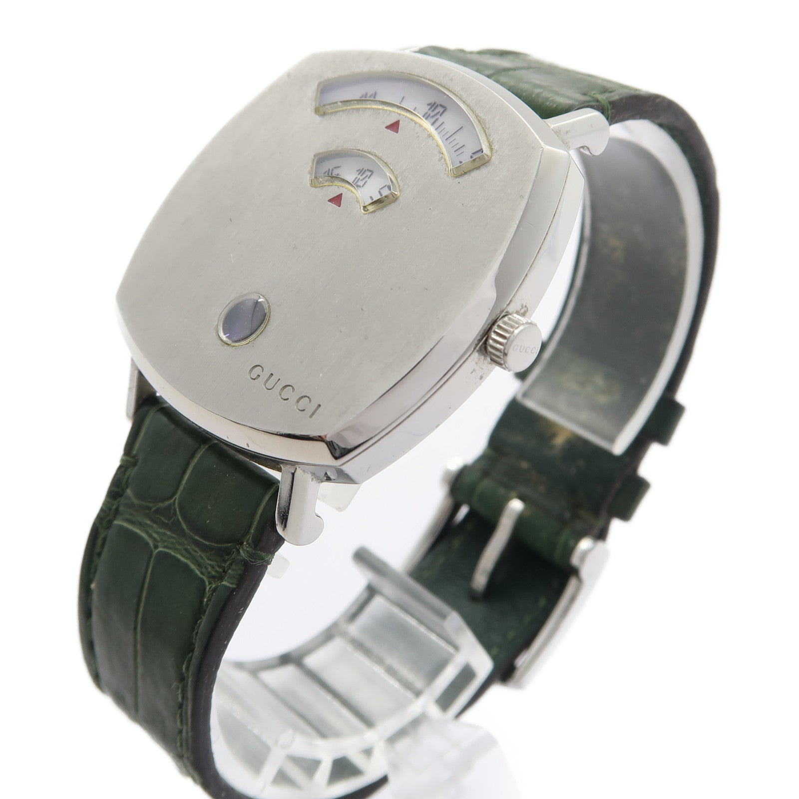 GUCCI Watch不鏽鋼手錶石英機芯銀色