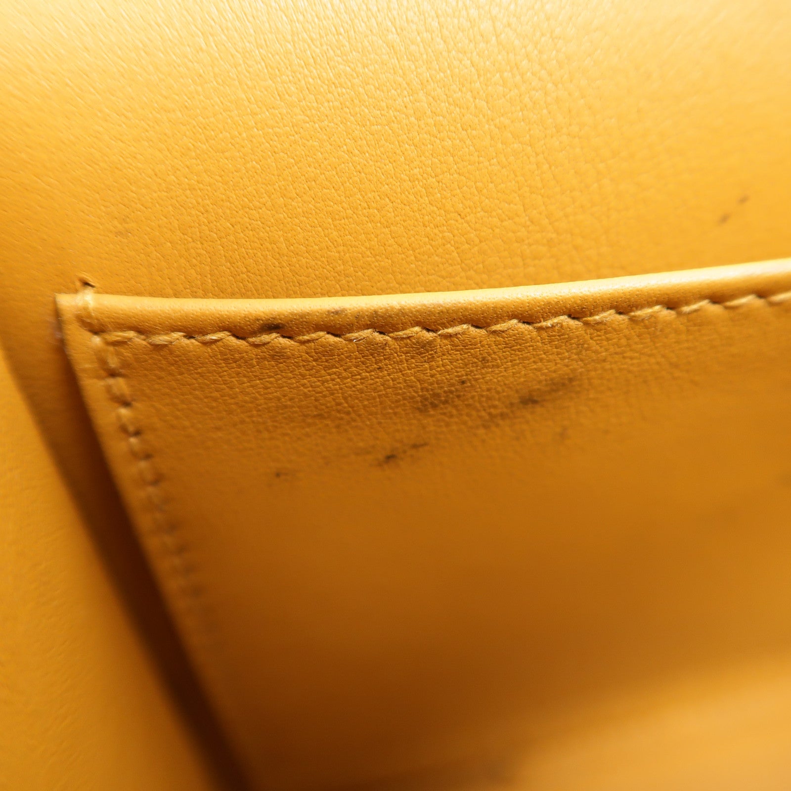 HERMES Chevre皮革Geta肩背袋Caramel