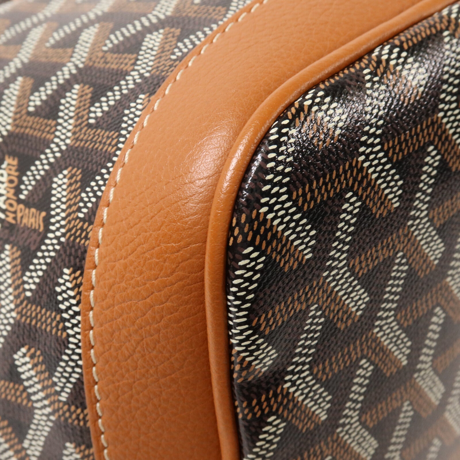 GOYARD 塗層帆布/牛皮皮革Petit Flot PM肩背袋