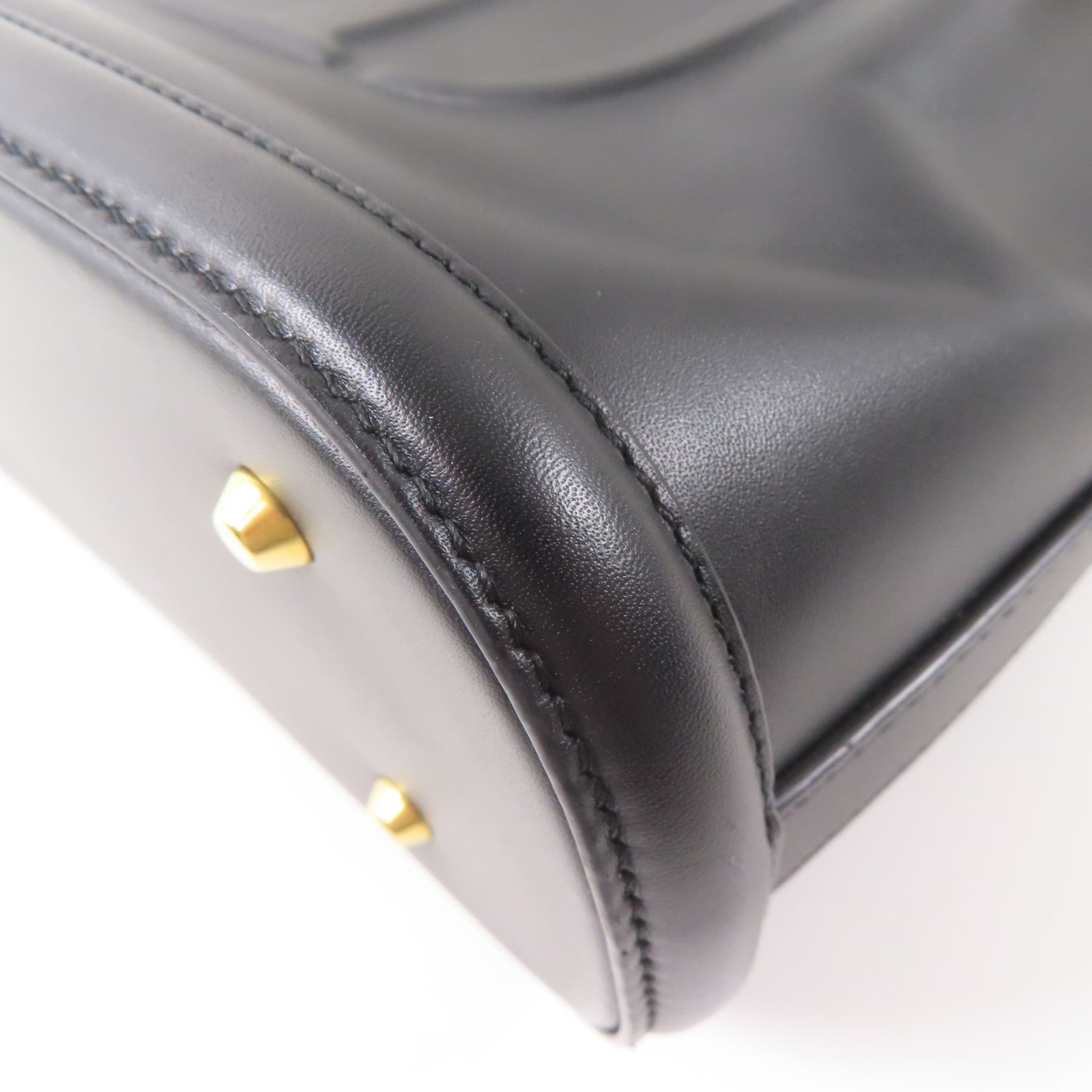 Dior 牛皮皮革C'est Dior Bag金扣手挽肩背兩用袋黑色