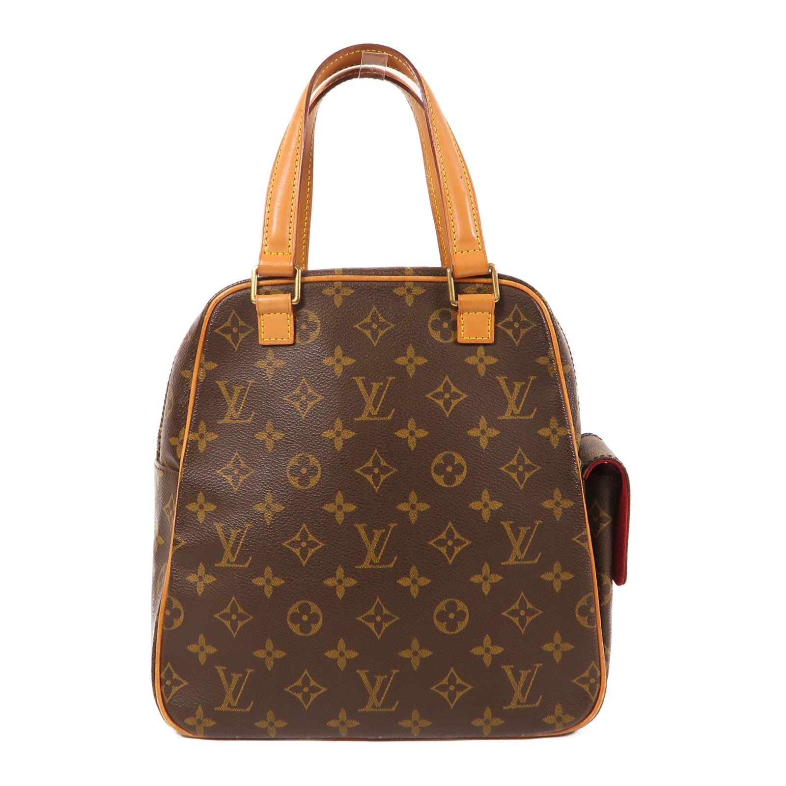 LOUIS VUITTON Monogram Excentri-cite金扣手挽袋棕色