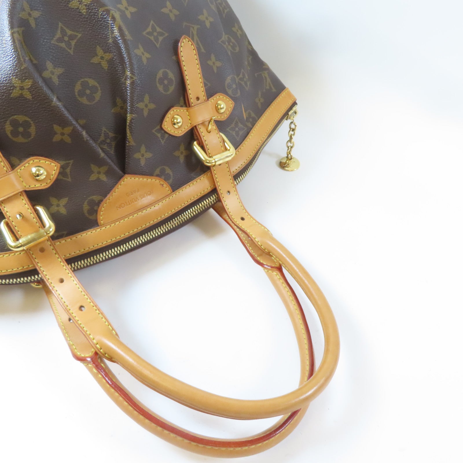 LOUIS VUITTON Monogram Tivoli GM金扣手挽袋啡色