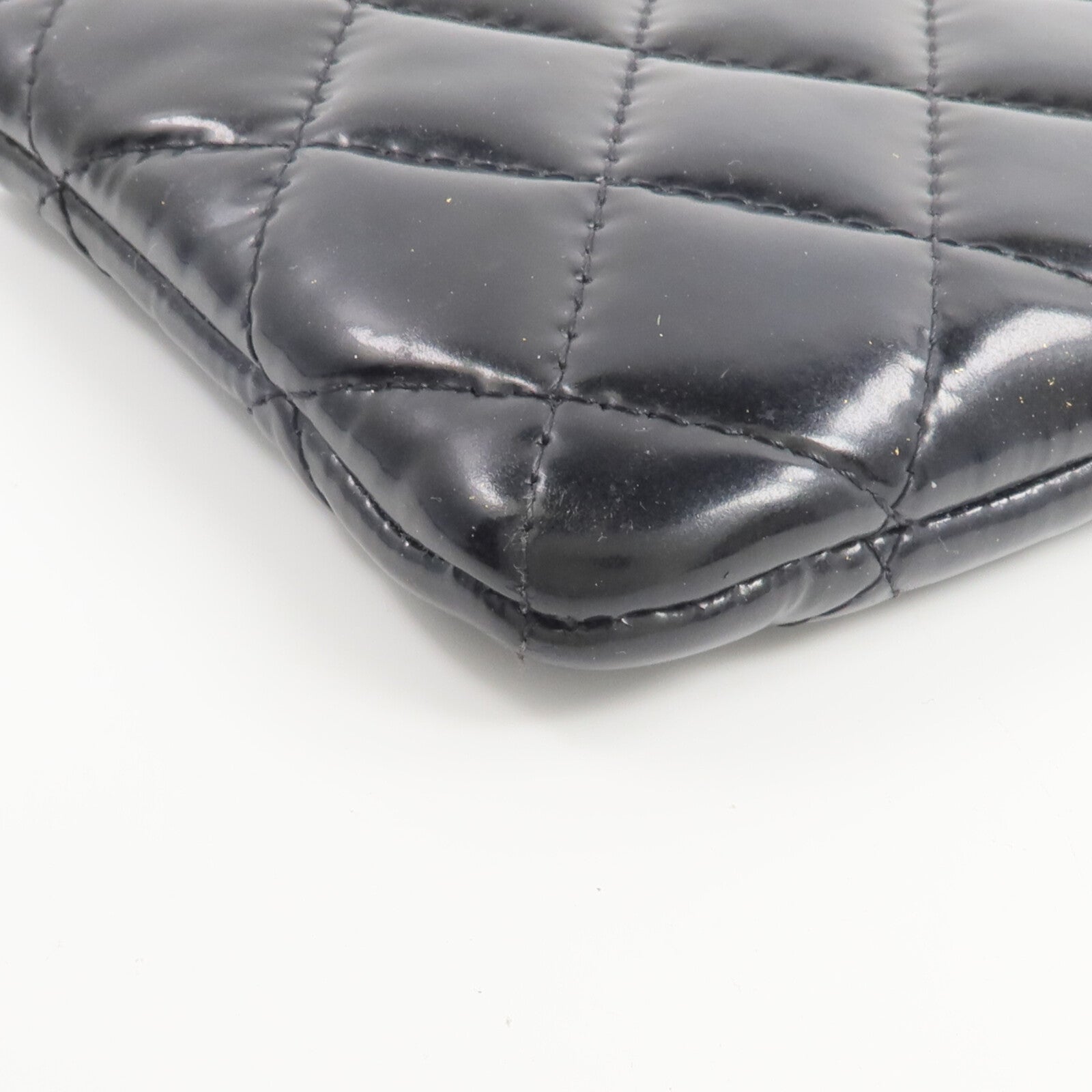 CHANEL 漆皮皮革Classic Mini O Case零錢包/卡片套