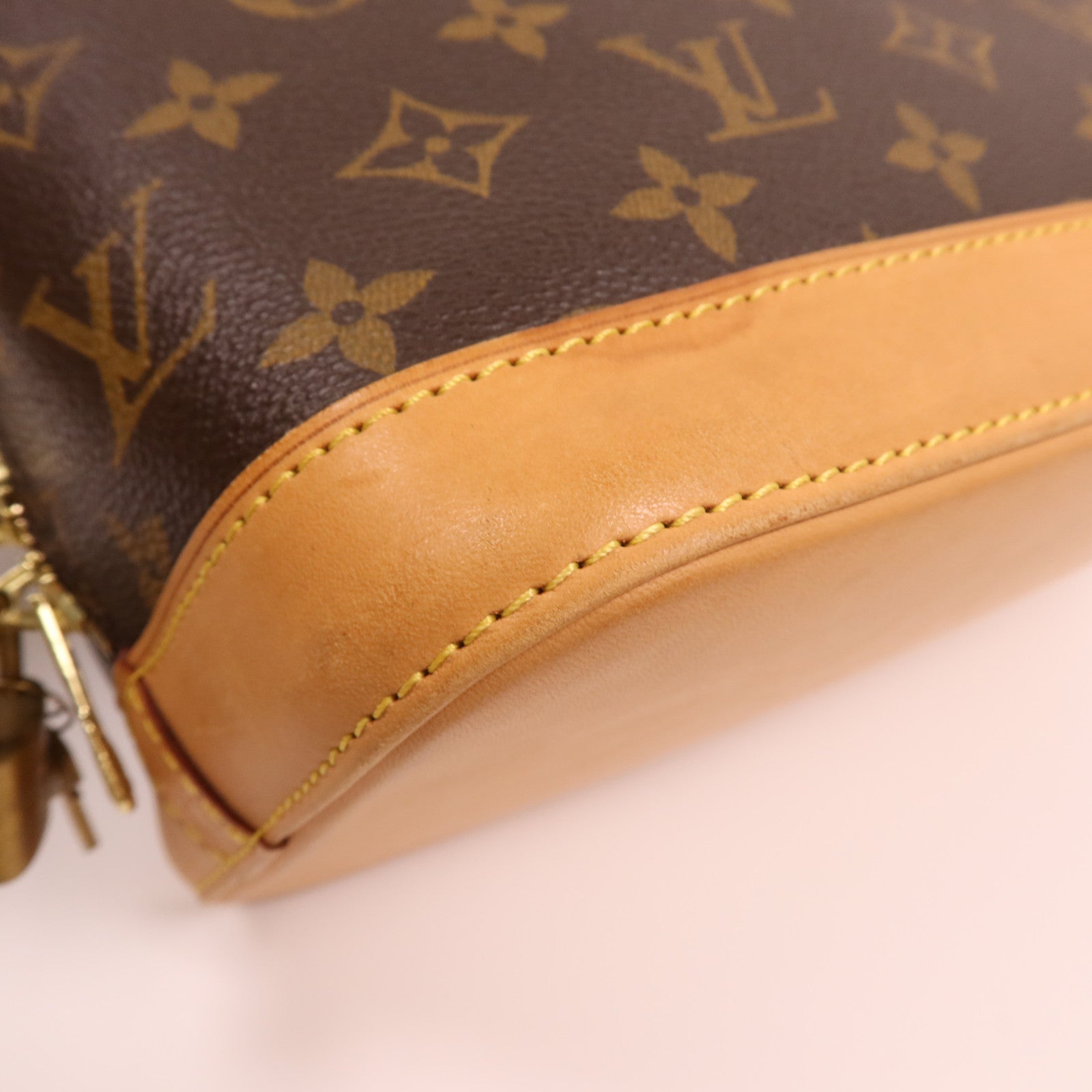 LOUIS VUITTON Monogram Alma PM金扣手挽袋