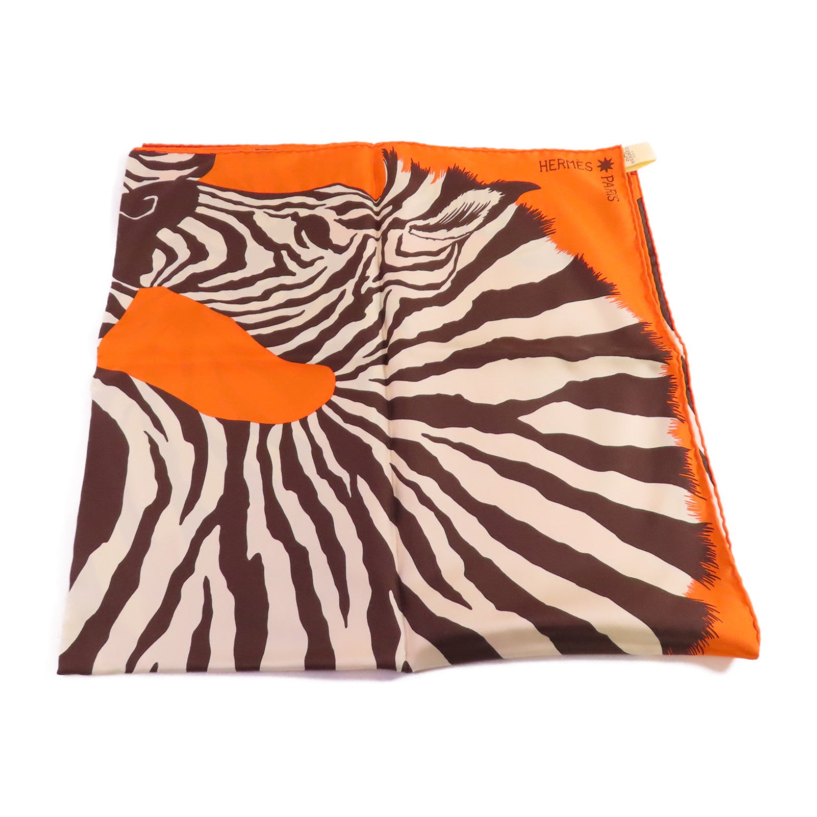 HERMES 絲質Scarf 90x90絲巾橙色/紅色/棕色/彩色