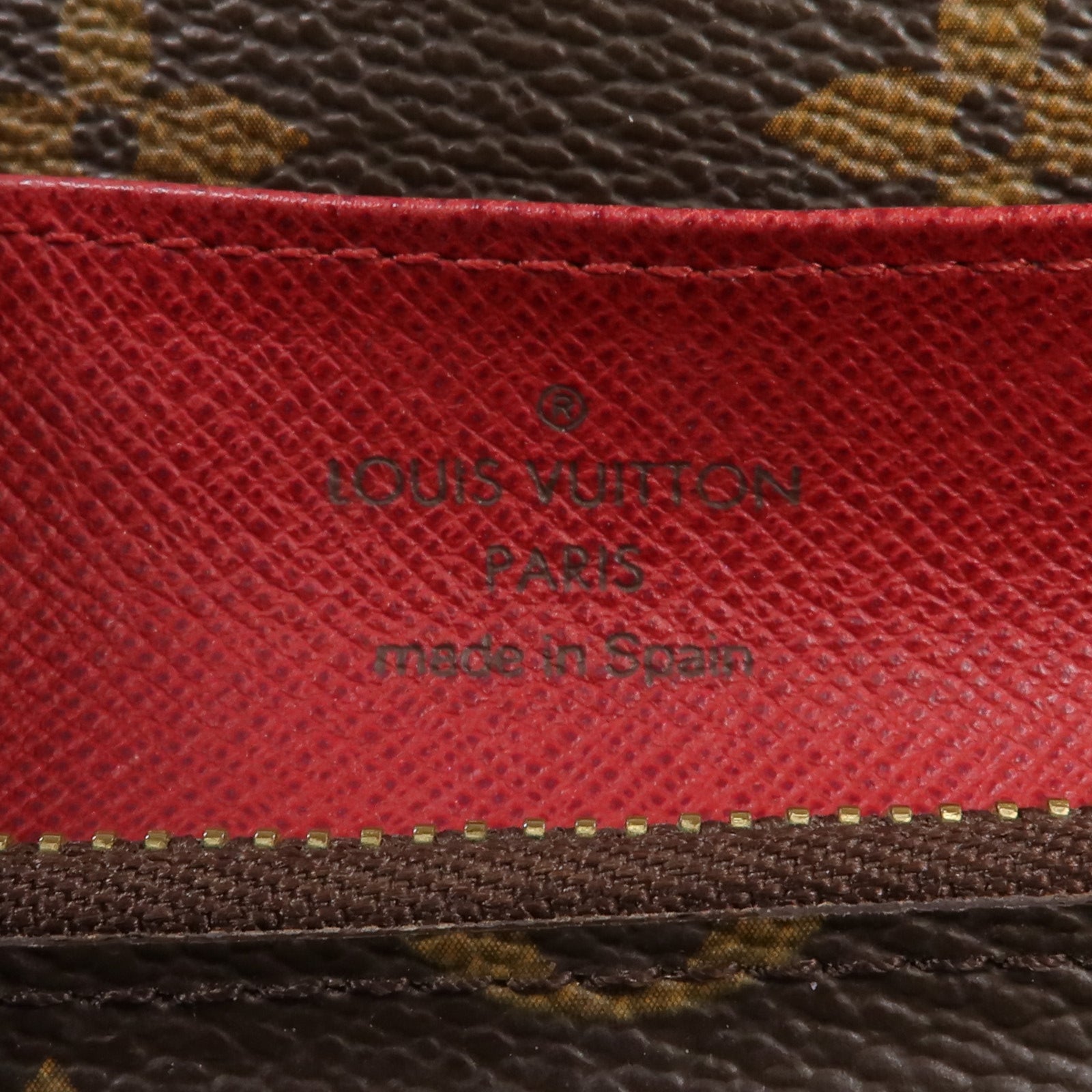 LOUIS VUITTON Monogram Emilie Long Wallet金扣長錢包