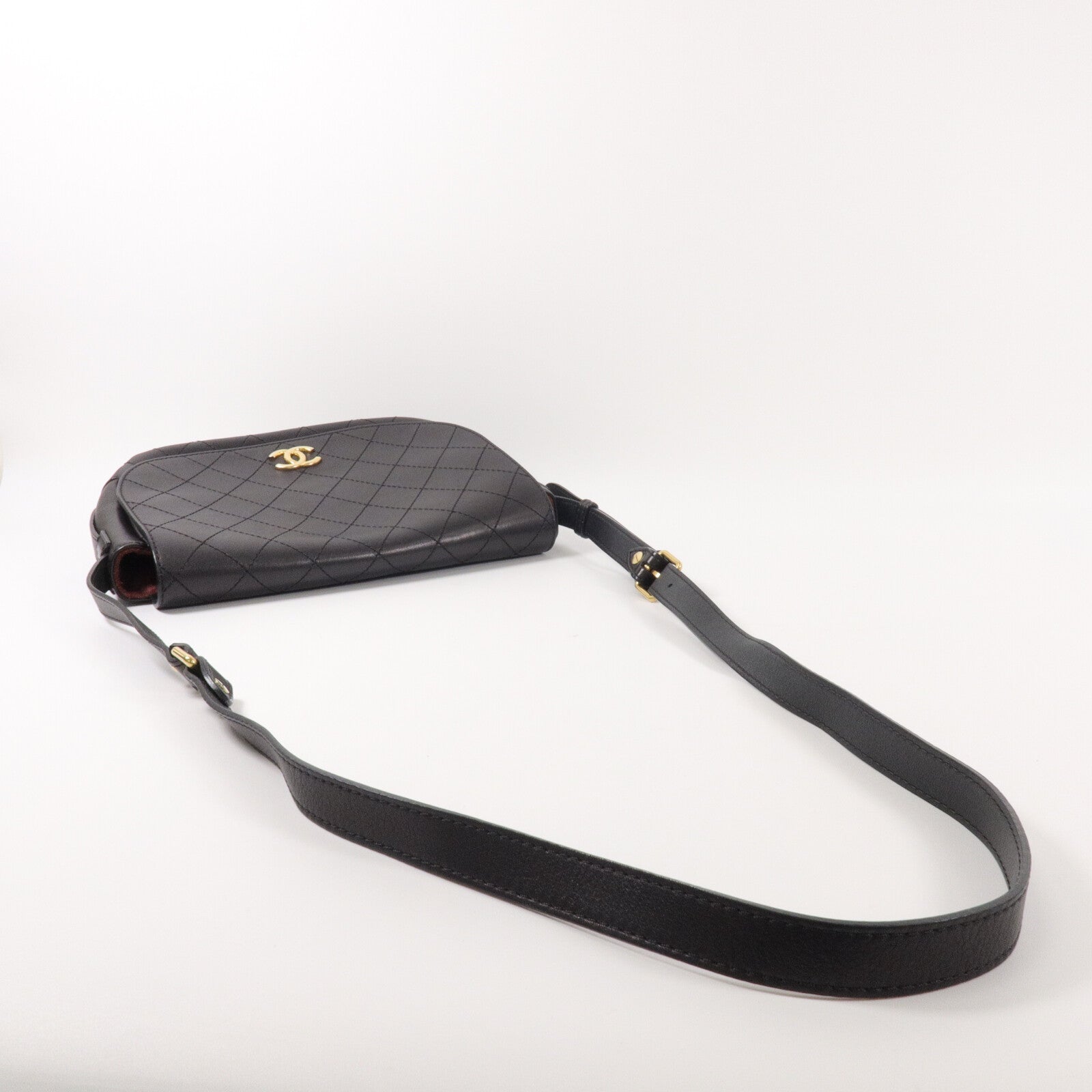 CHANEL 牛皮皮革Messanger Bag肩背袋