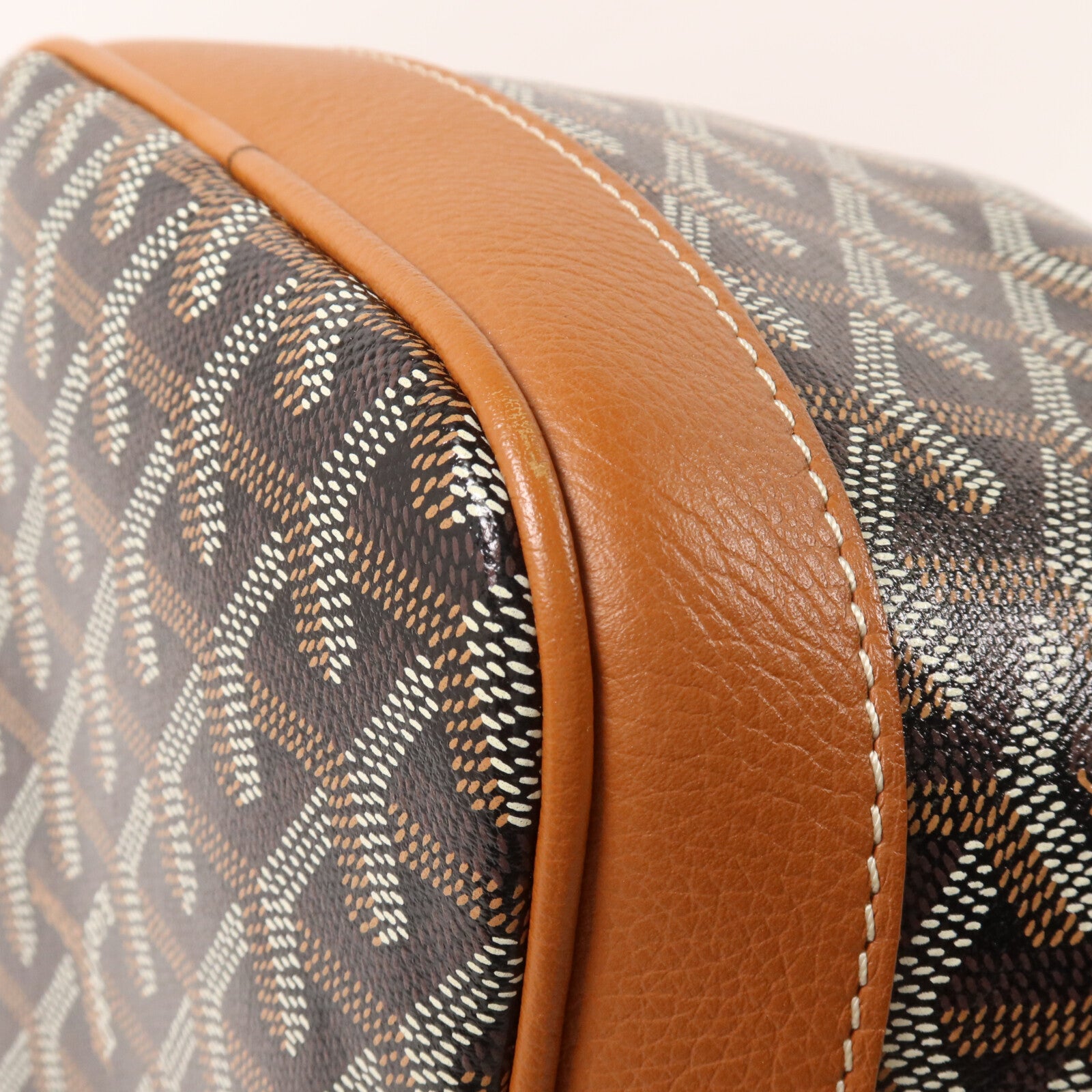 GOYARD 塗層帆布/牛皮皮革Petit Flot PM肩背袋