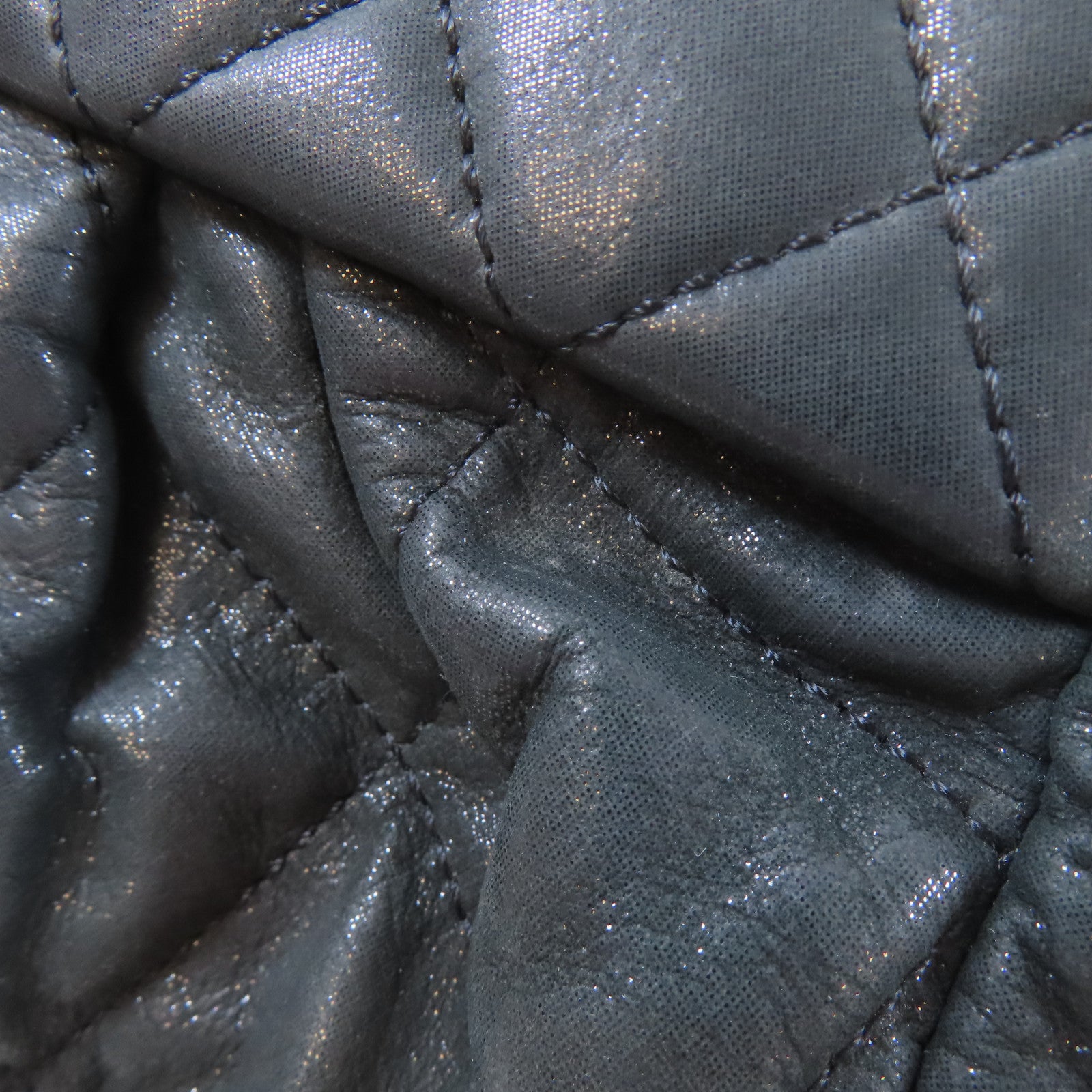 CHANEL 【激減優惠】菱格牛皮皮革Chain Shoulder Bag鏈帶肩背袋深綠色