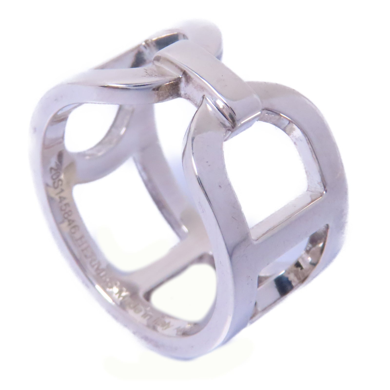 HERMES 925純銀Ever Chaine D'ancre Ring戒指Hermes#52 US#6