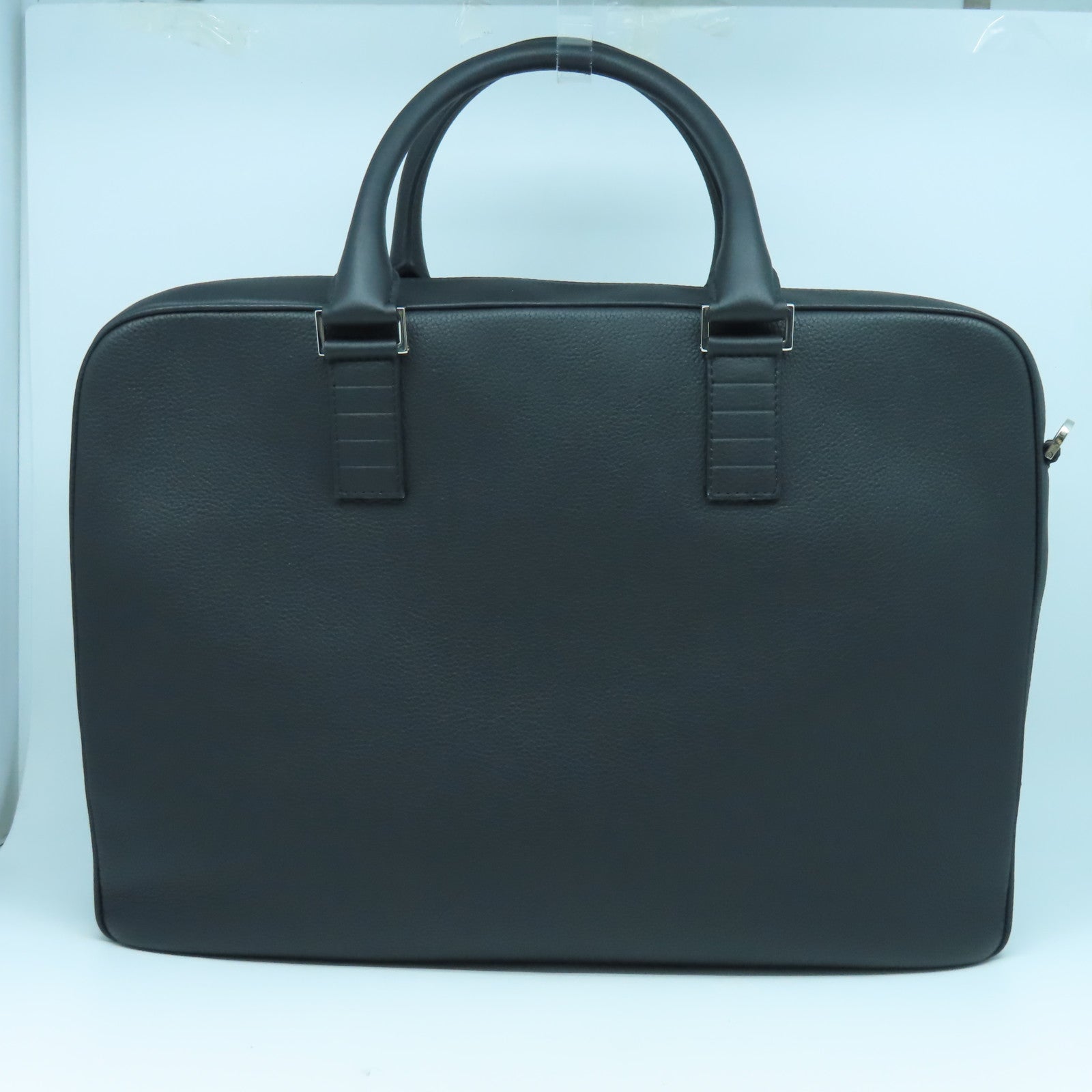 Dior 【清倉大減價】牛皮皮革Briefcase銀扣公事包黑色– Brand