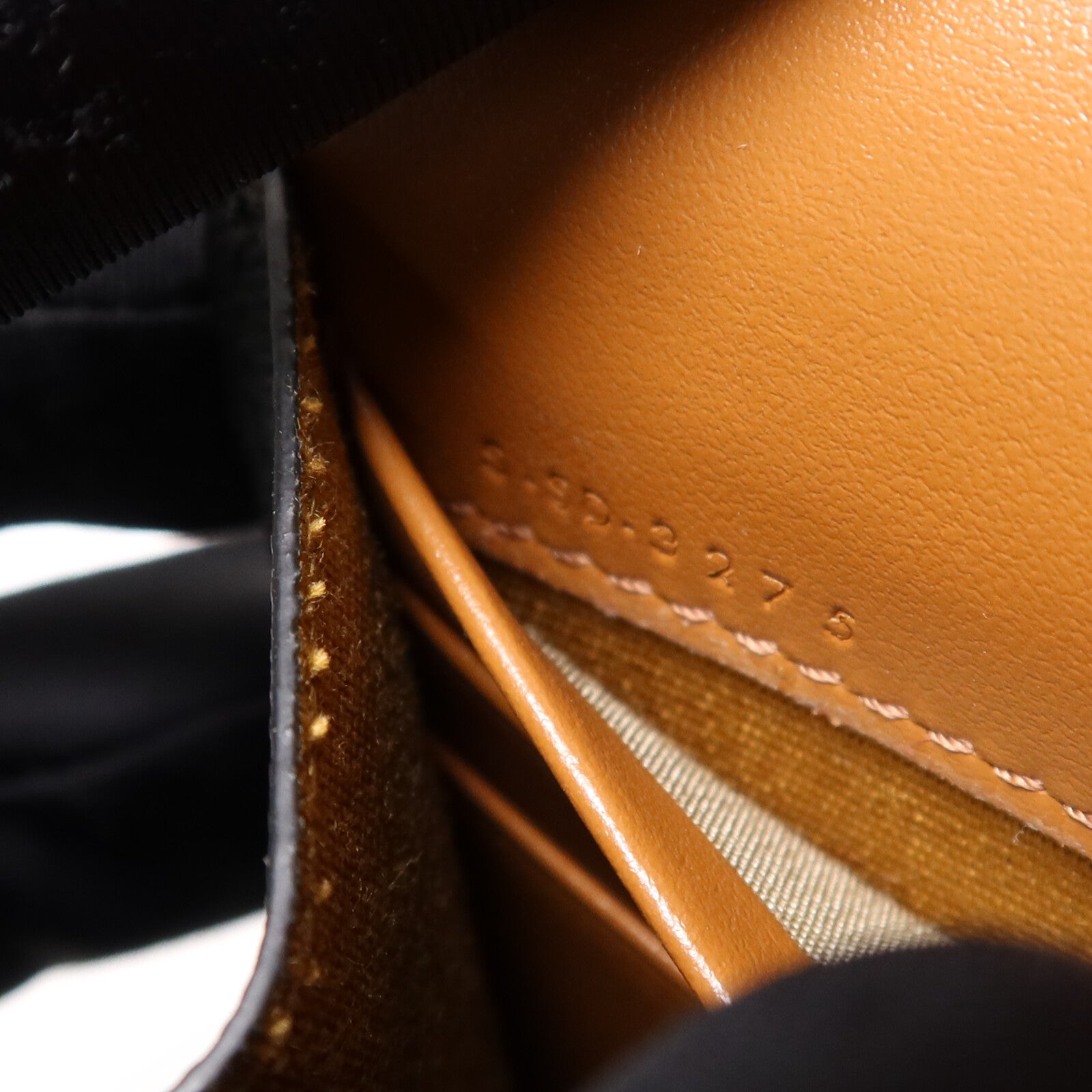 CELINE 塗層帆布Duo Wallet On Strap金扣肩背袋