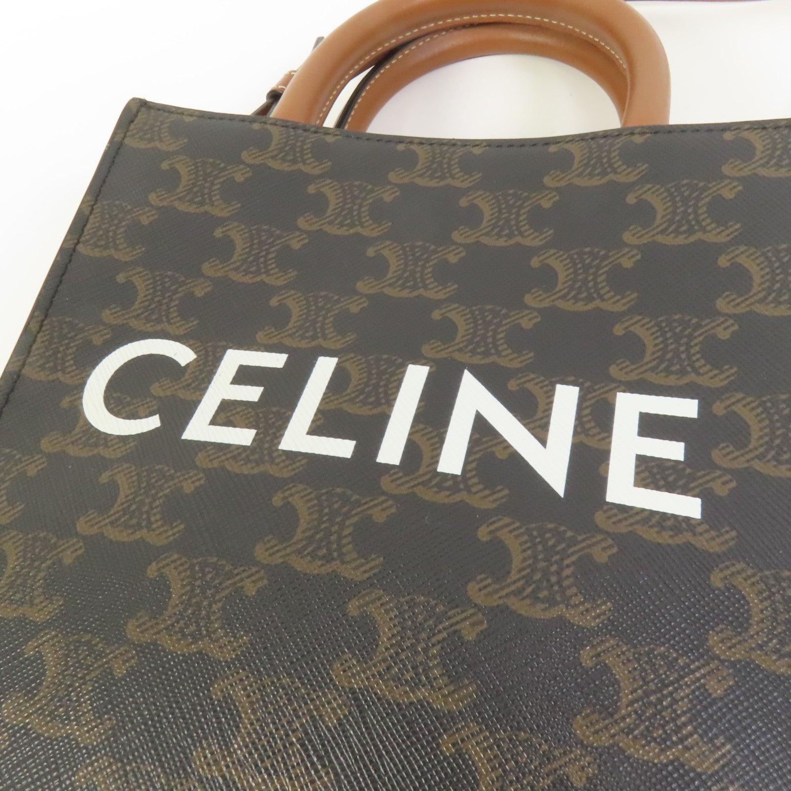 CELINE 塗層帆布Mini Vertical Cabas手挽肩背兩用袋