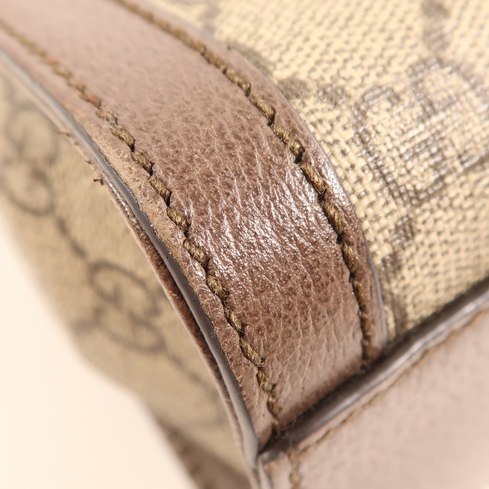 GUCCI GG GHW Ophidia Small Tote 2 Way Shoulder Bag 547551 Coated Canvas Brown