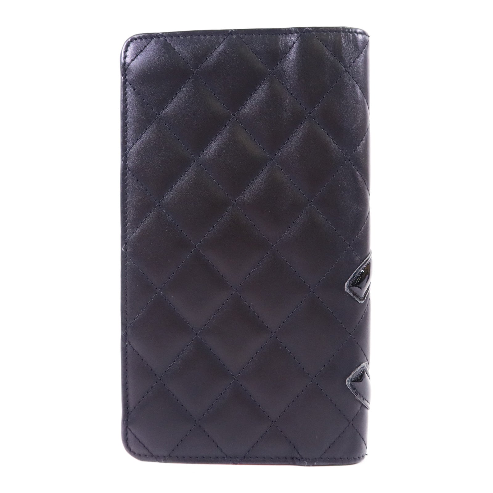 CHANEL 牛皮皮革Cambon Long Wallet銀扣長錢包