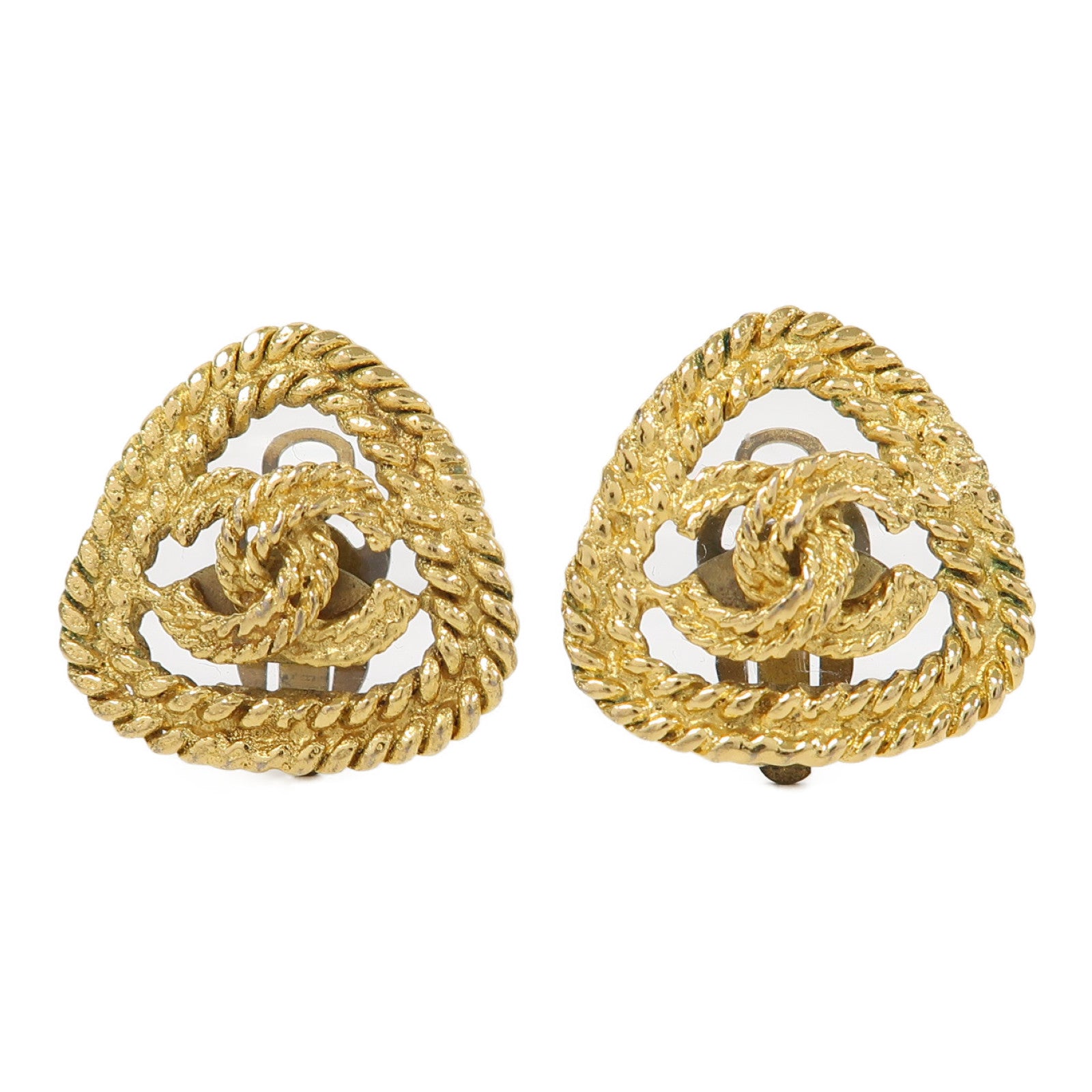 CHANEL 金屬Earrings耳環金色