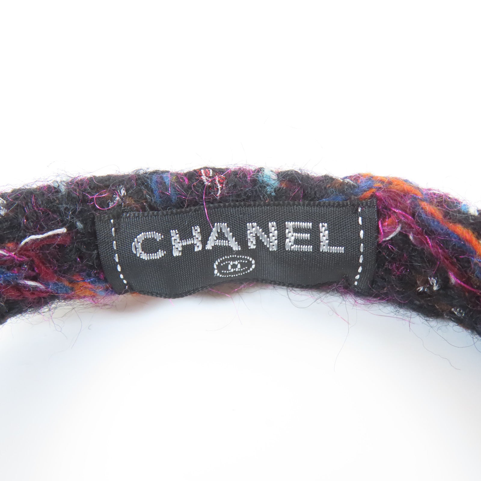 CHANEL **【激減優惠】斜紋軟呢/毛茸Earmuffs耳套黑色
