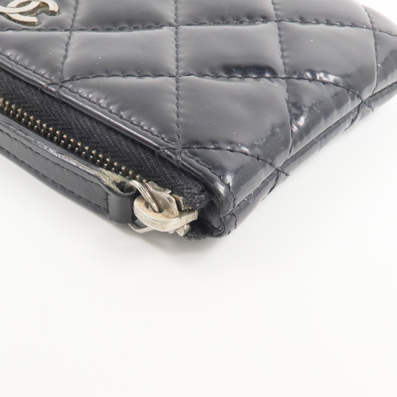 CHANEL 漆皮皮革Classic Mini O Case零錢包/卡片套