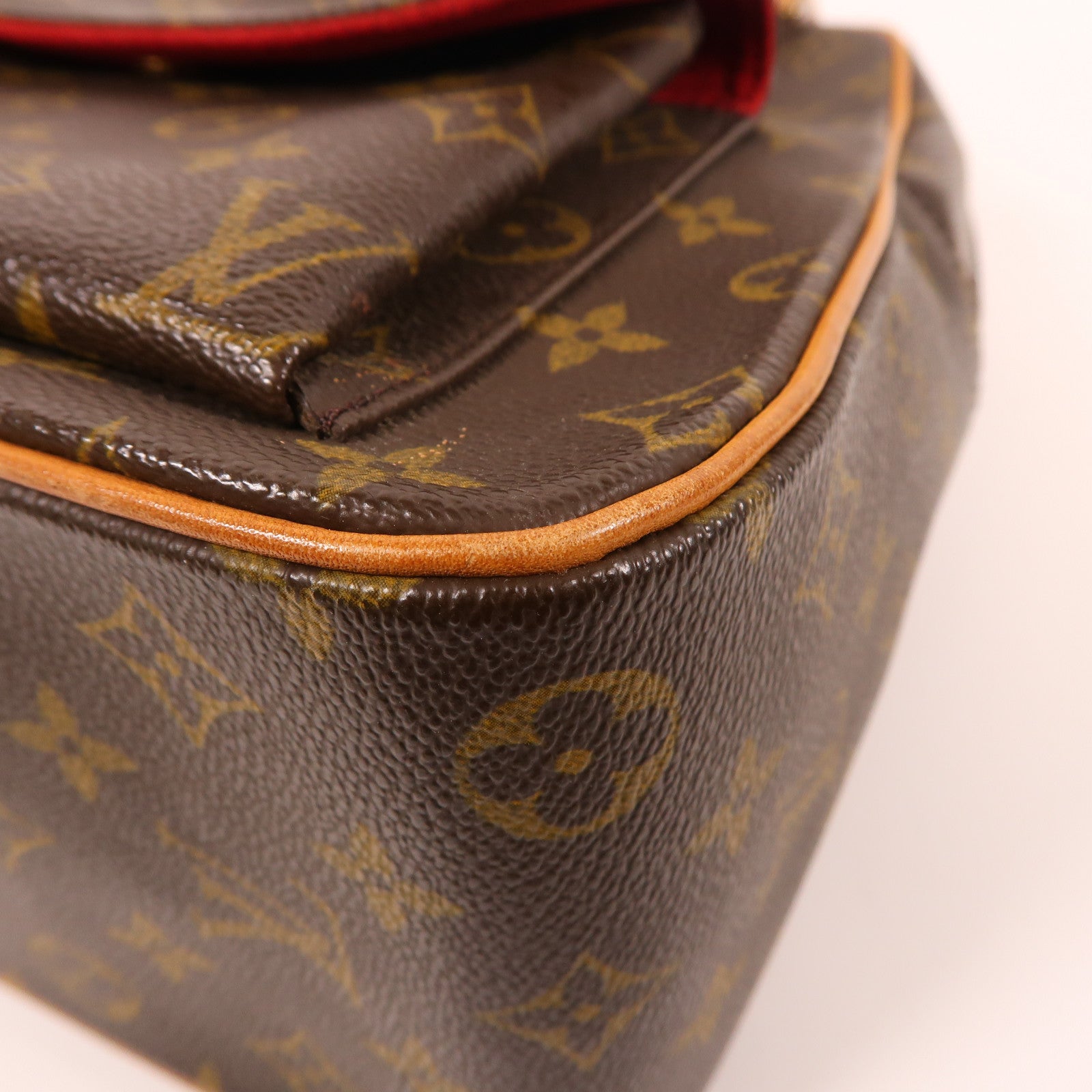 LOUIS VUITTON Monogram Excentri-cite金扣手挽袋棕色