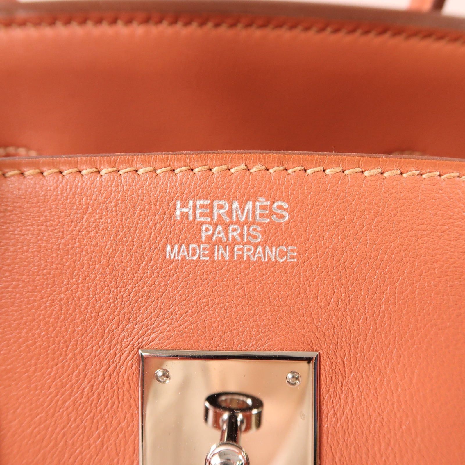 HERMES Swift皮革Birkin 35銀扣手挽袋Rose Tea粉紅色