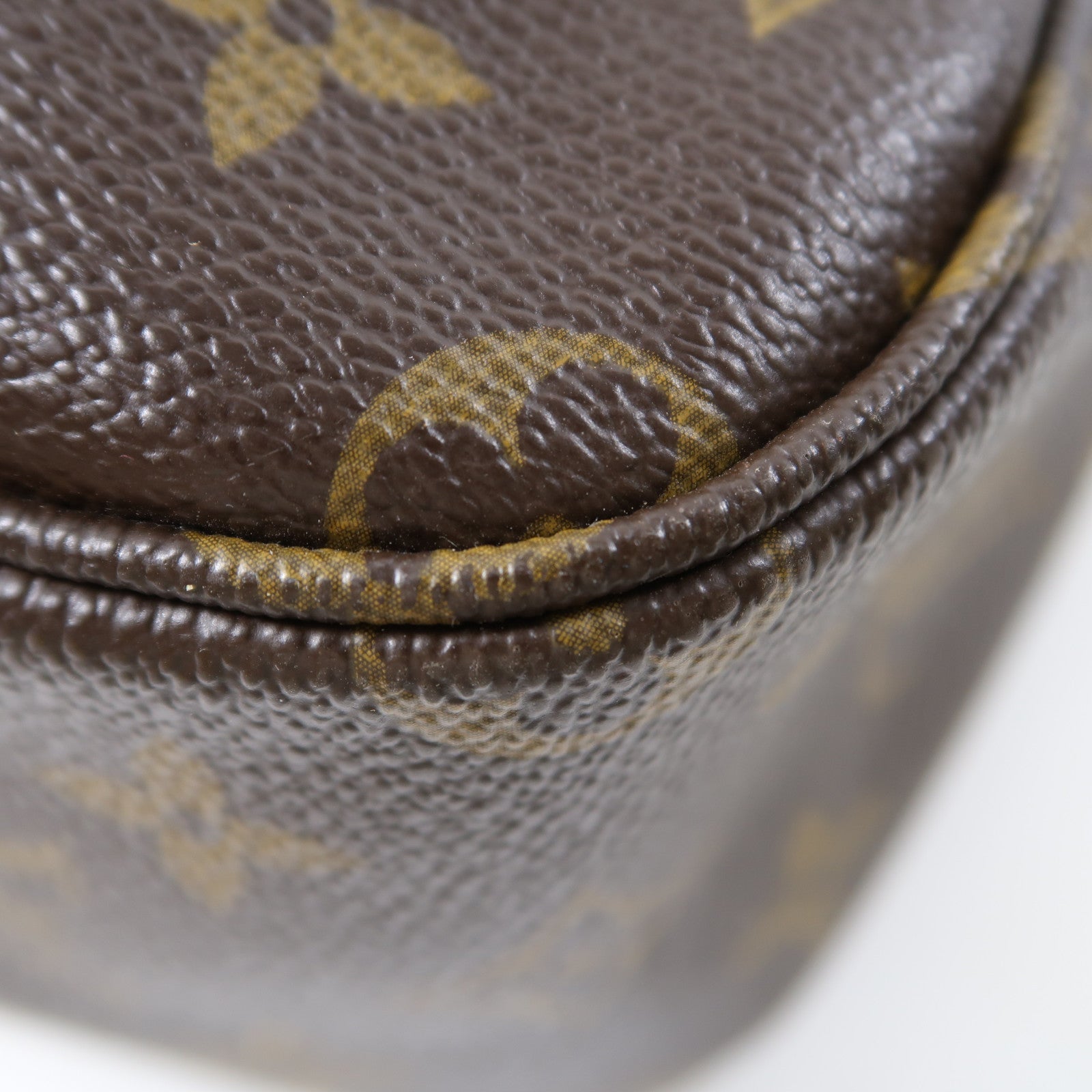 LOUIS VUITTON Monogram Sac Bosphore金扣手挽肩背兩用袋啡色