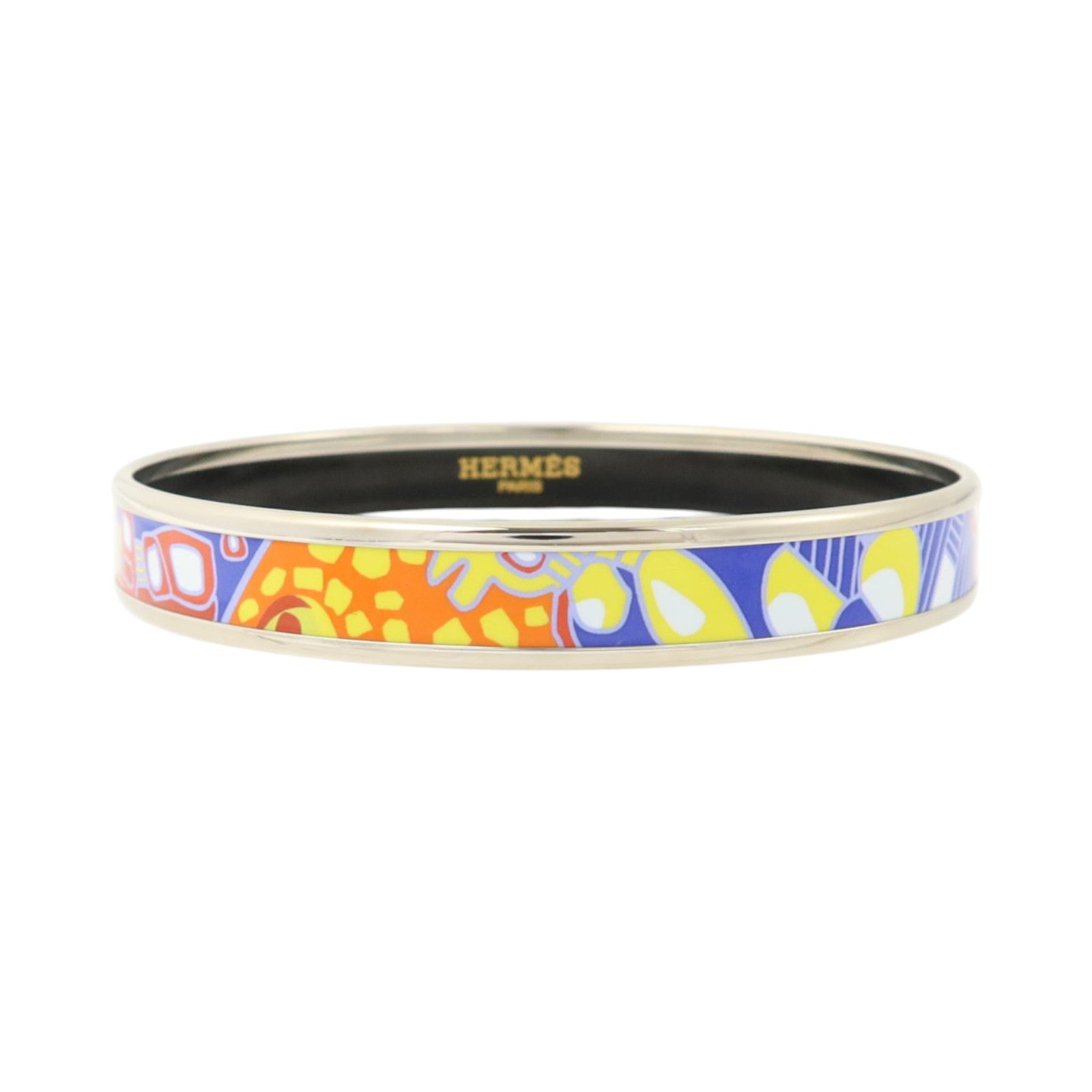 HERMES 金屬/琺瑯Enamel Narrow Bangle手鐲