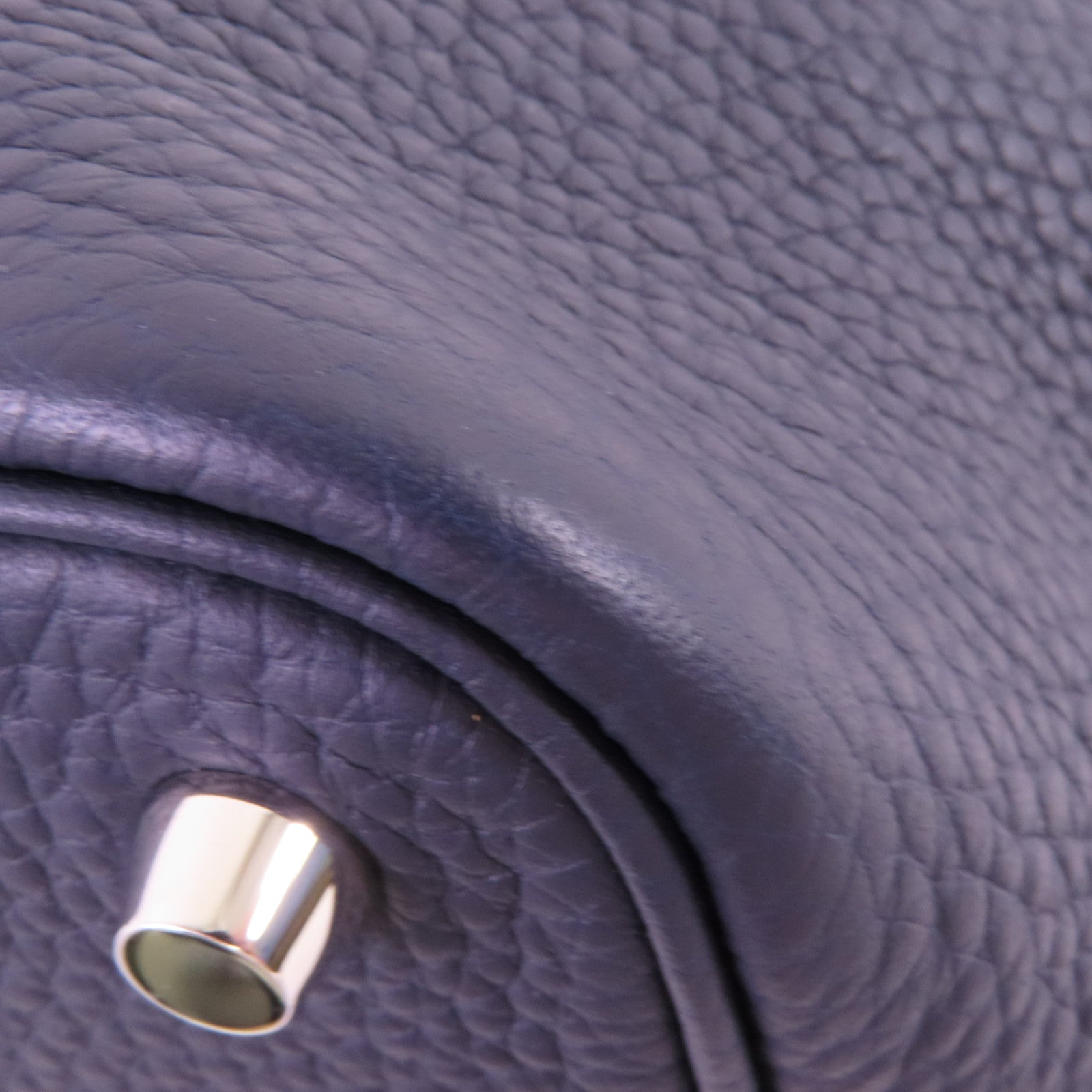 HERMES Clemence皮革Picontin PM銀扣手挽袋