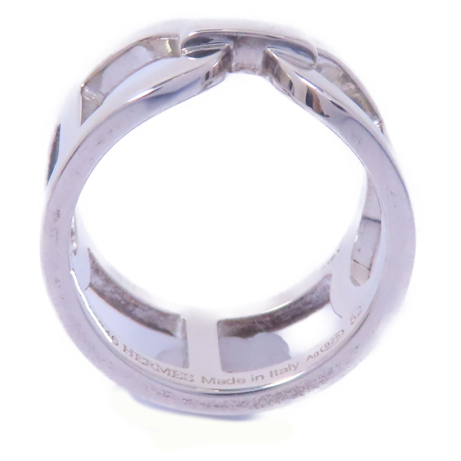 HERMES 925純銀Ever Chaine D'ancre Ring戒指Hermes#52 US#6