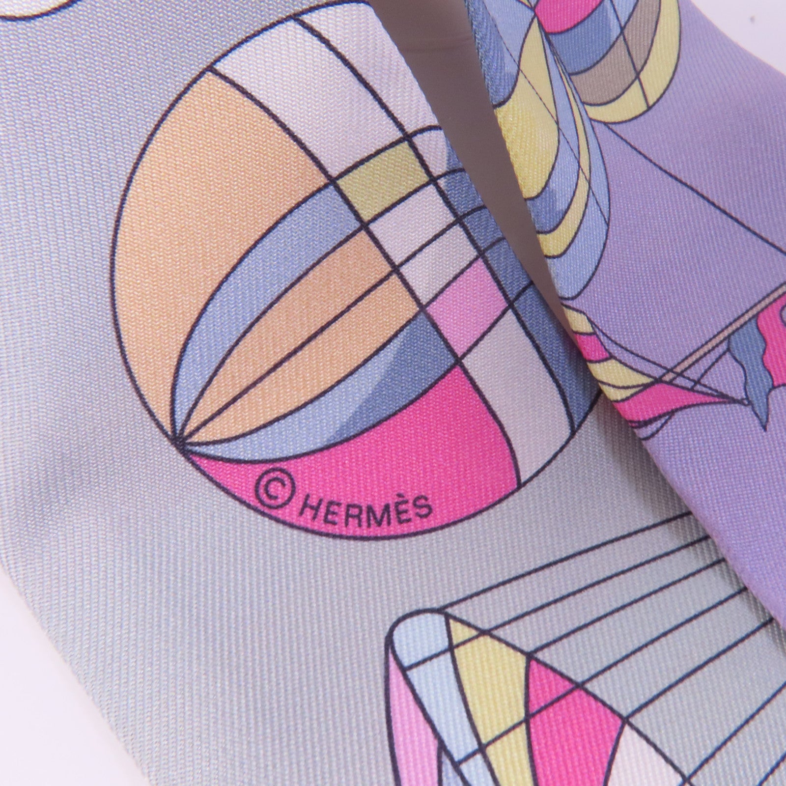 HERMES 絲質Twilly絲巾