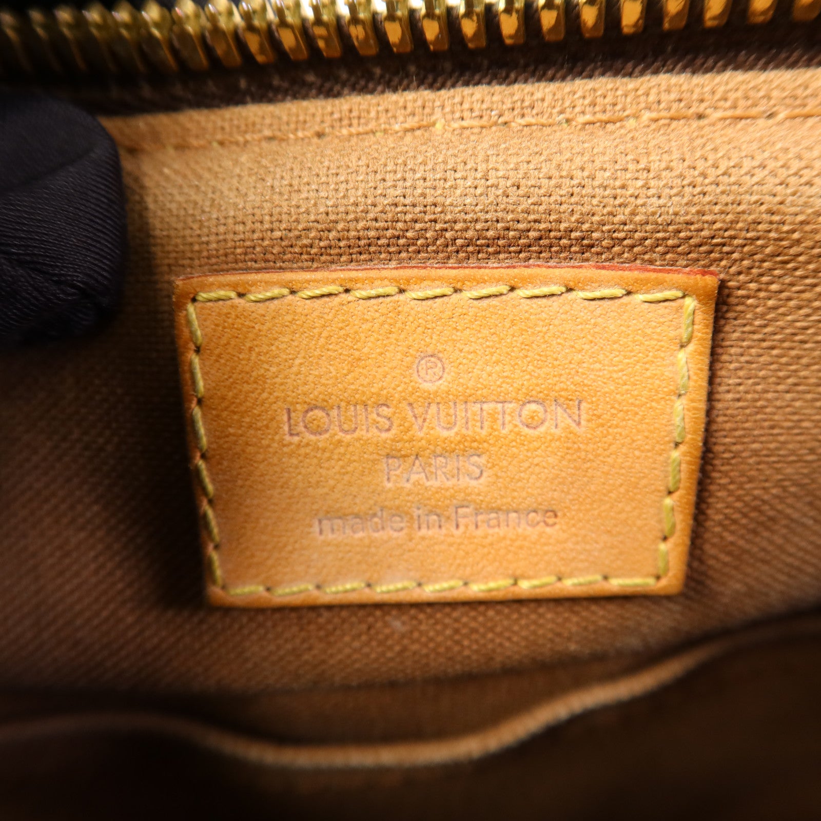 LOUIS VUITTON Monogram Palermo PM金扣手挽肩背兩用袋棕色