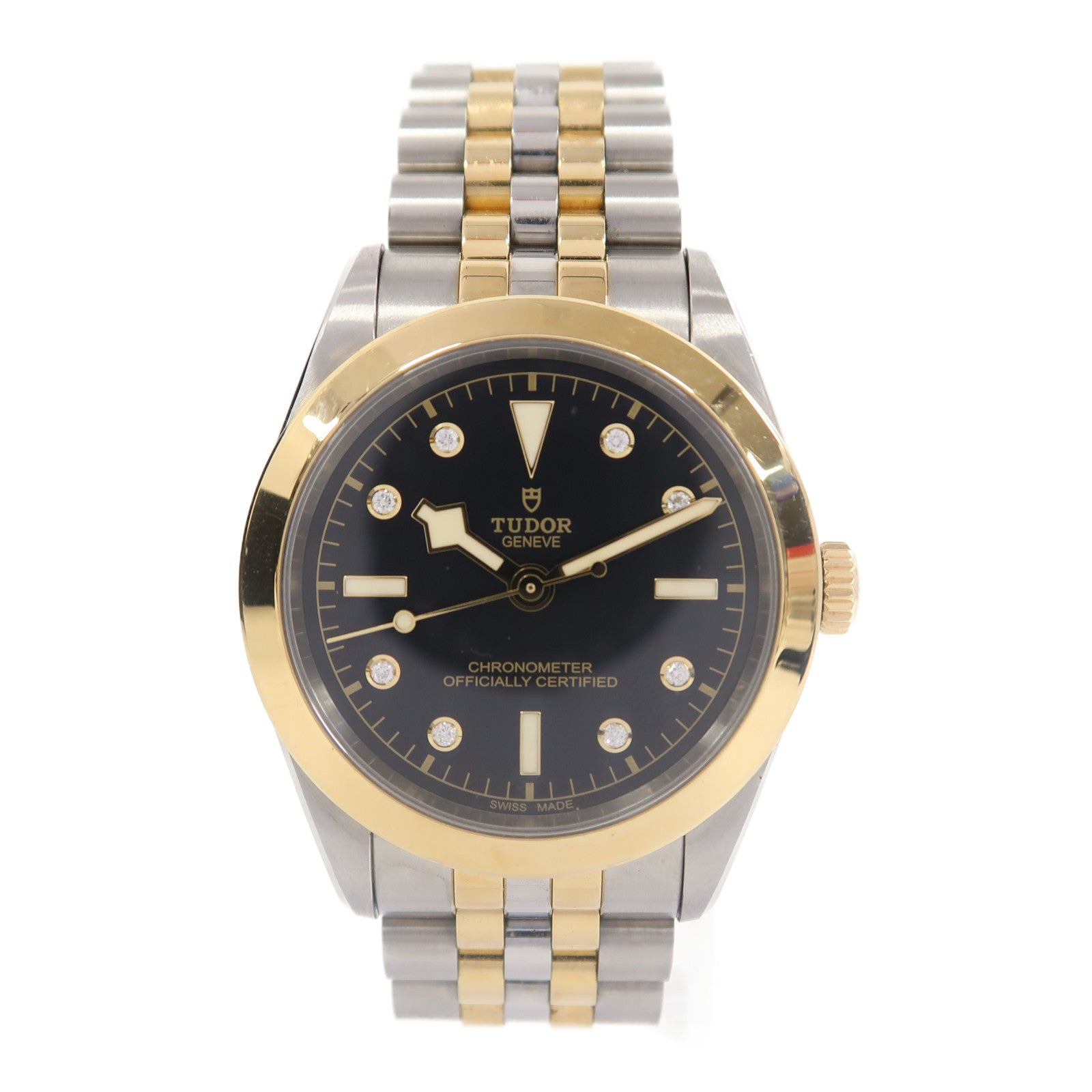 TUDOR Black Bay 18K黃金/不鏽鋼手錶自動機芯黑色