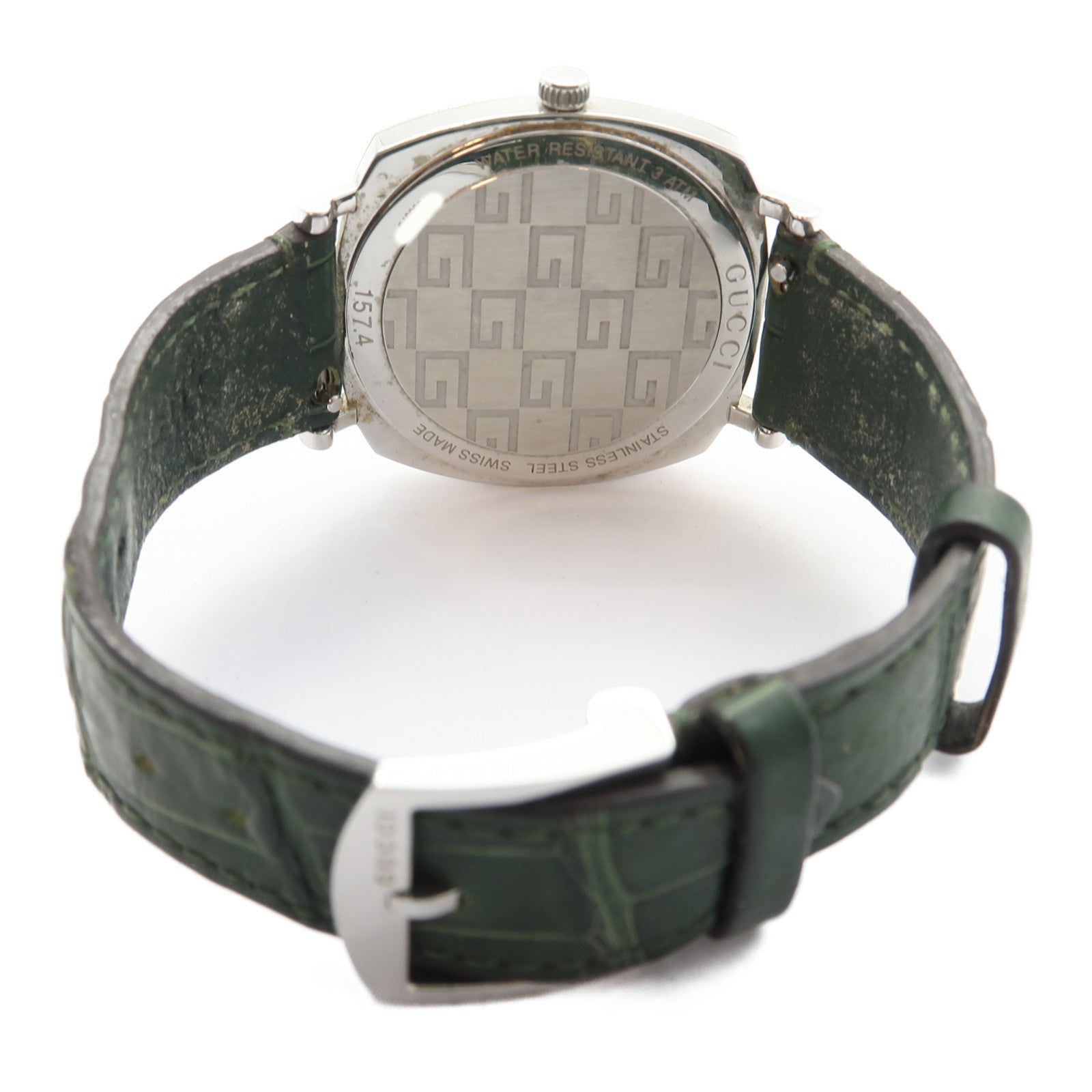 GUCCI Watch不鏽鋼手錶石英機芯銀色