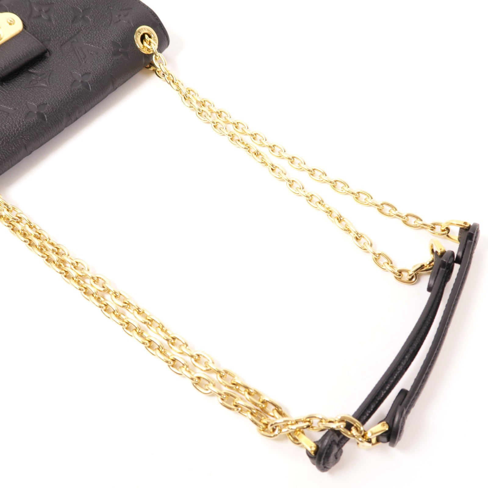 LOUIS VUITTON Monogram Empreinte Vavin BB金扣肩背袋