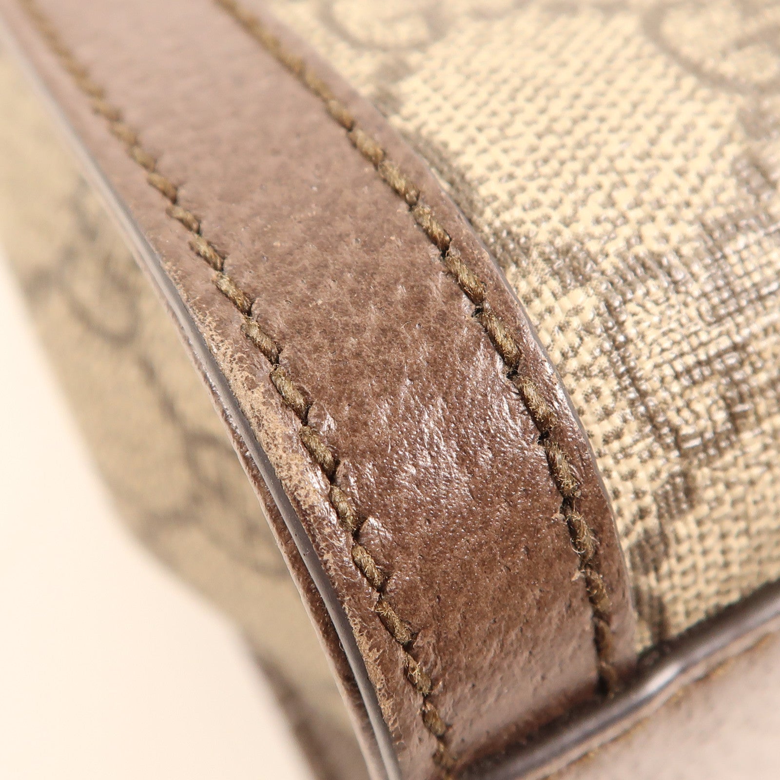 GUCCI GG GHW Ophidia Small Tote 2 Way Shoulder Bag 547551 Coated Canvas Brown