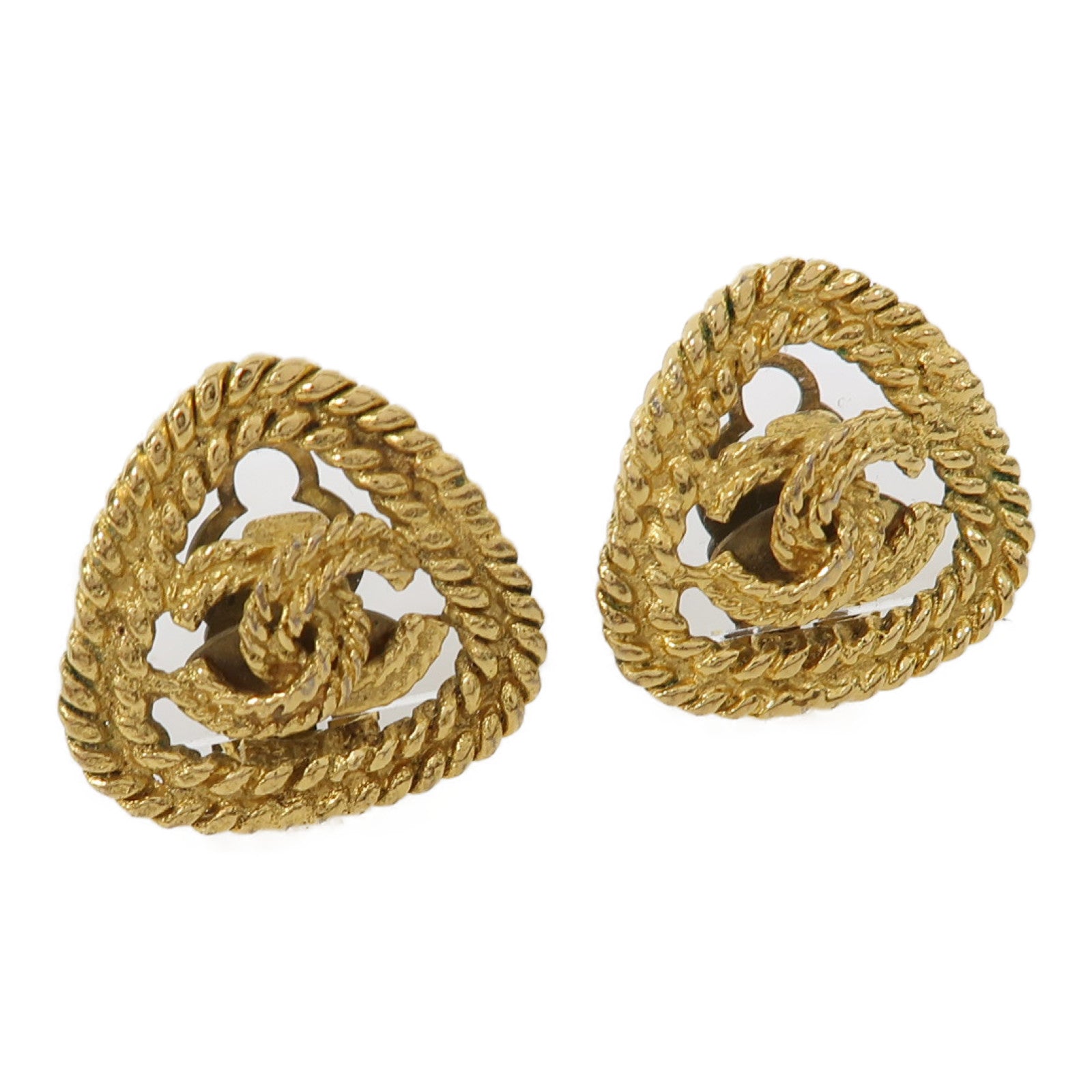 CHANEL 金屬Earrings耳環金色