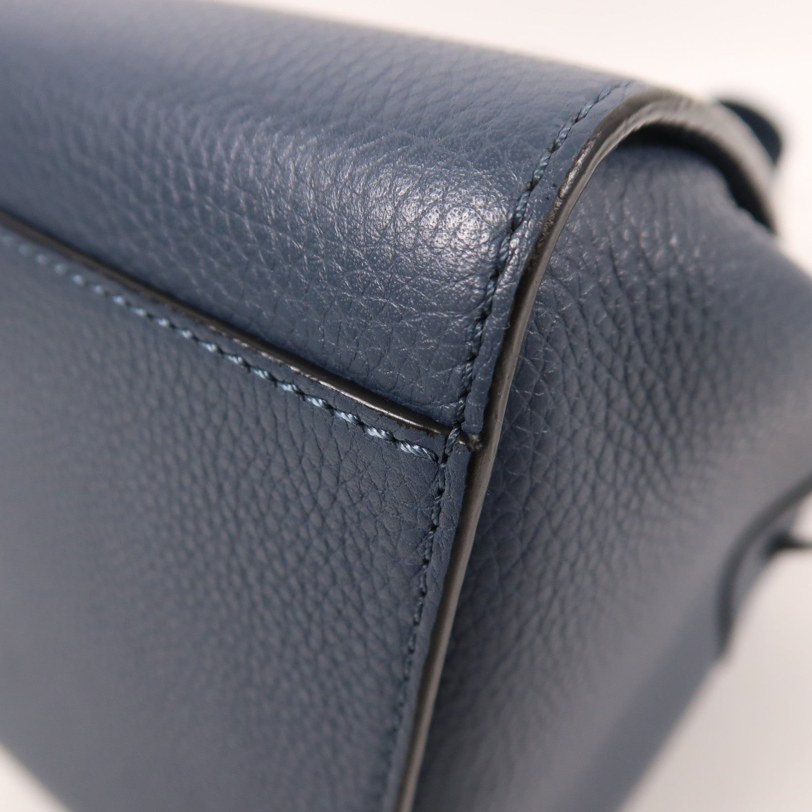 LOEWE 牛皮皮革Mini Hammock銀扣手挽肩背兩用袋