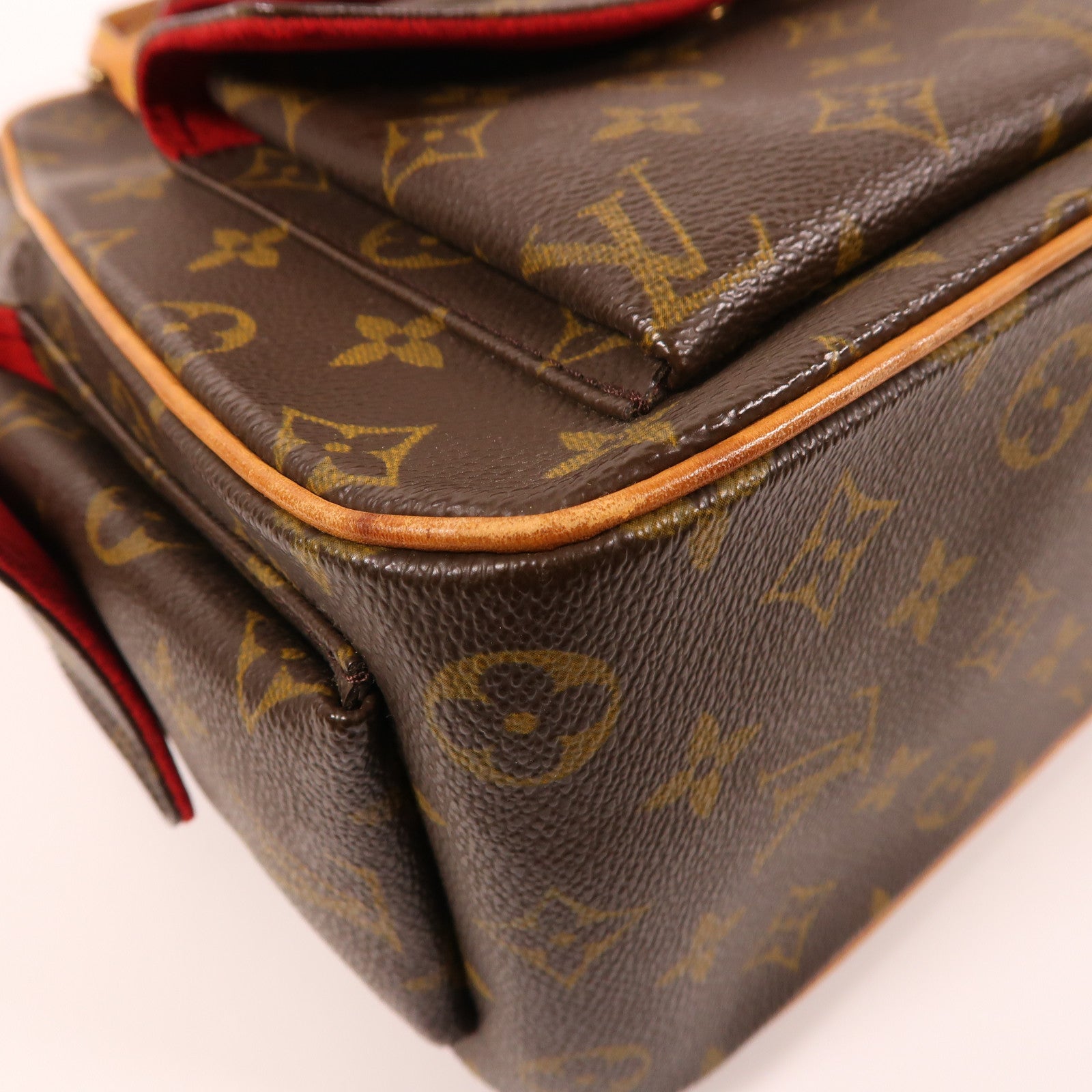 LOUIS VUITTON Monogram Excentri-cite金扣手挽袋棕色
