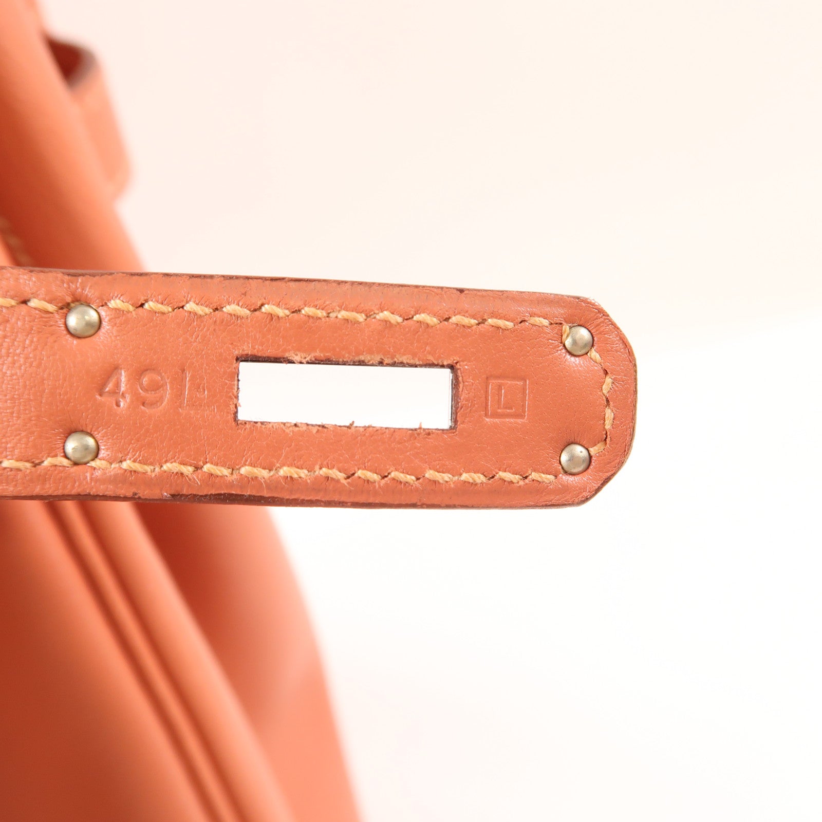 HERMES Swift皮革Birkin 35銀扣手挽袋Rose Tea粉紅色