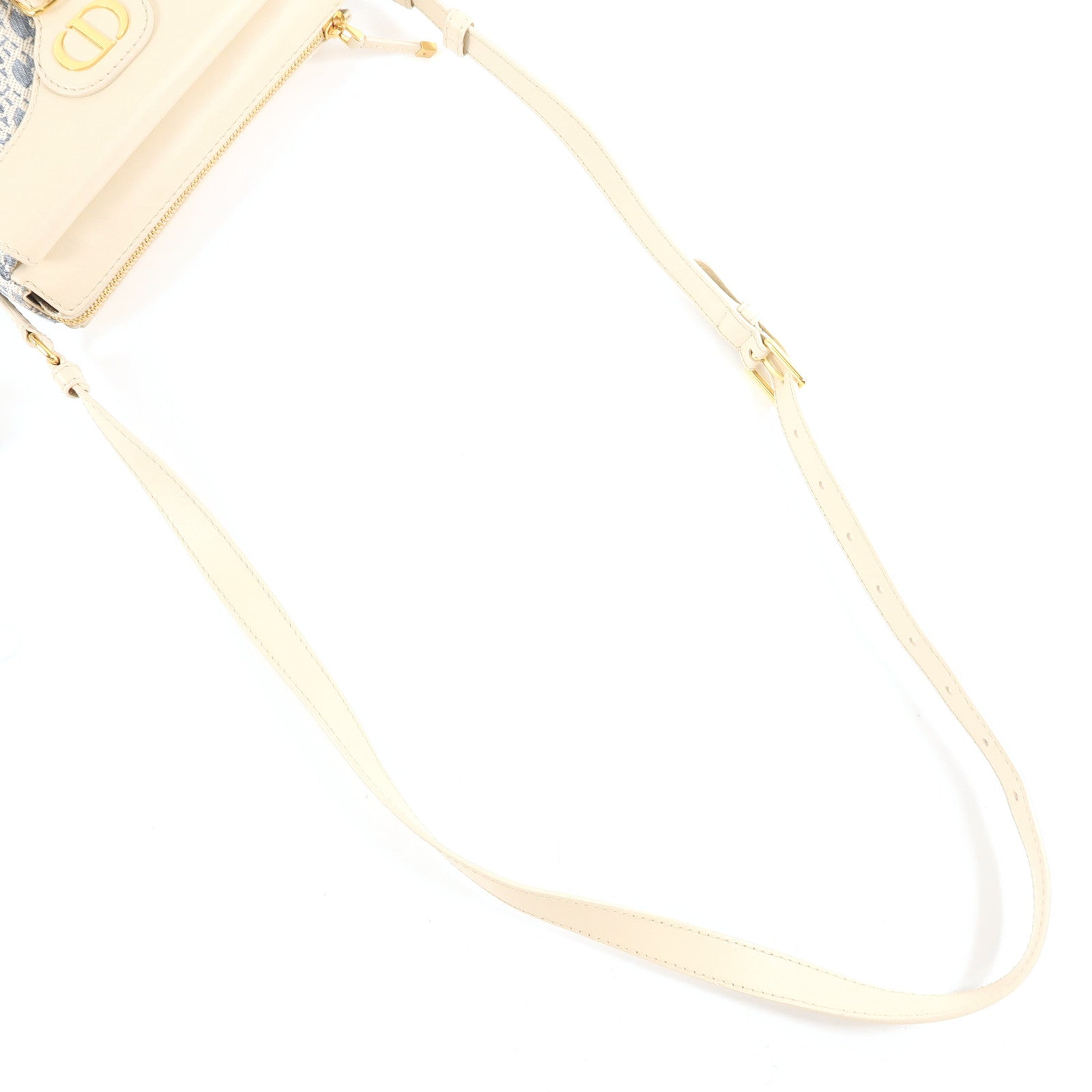 Dior 帆布Montaigne Pocket Bag金扣肩背袋