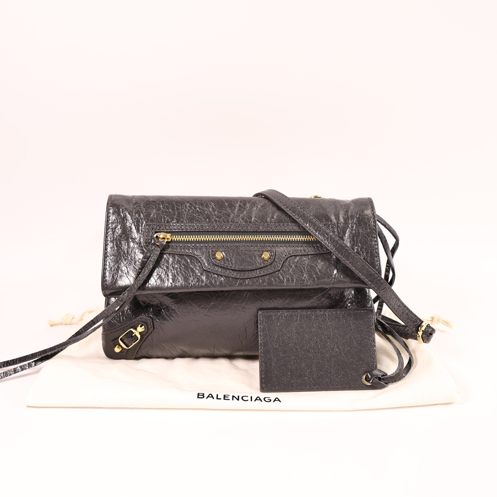 BALENCIAGA 牛皮皮革Mini Envelope Pochette肩背袋