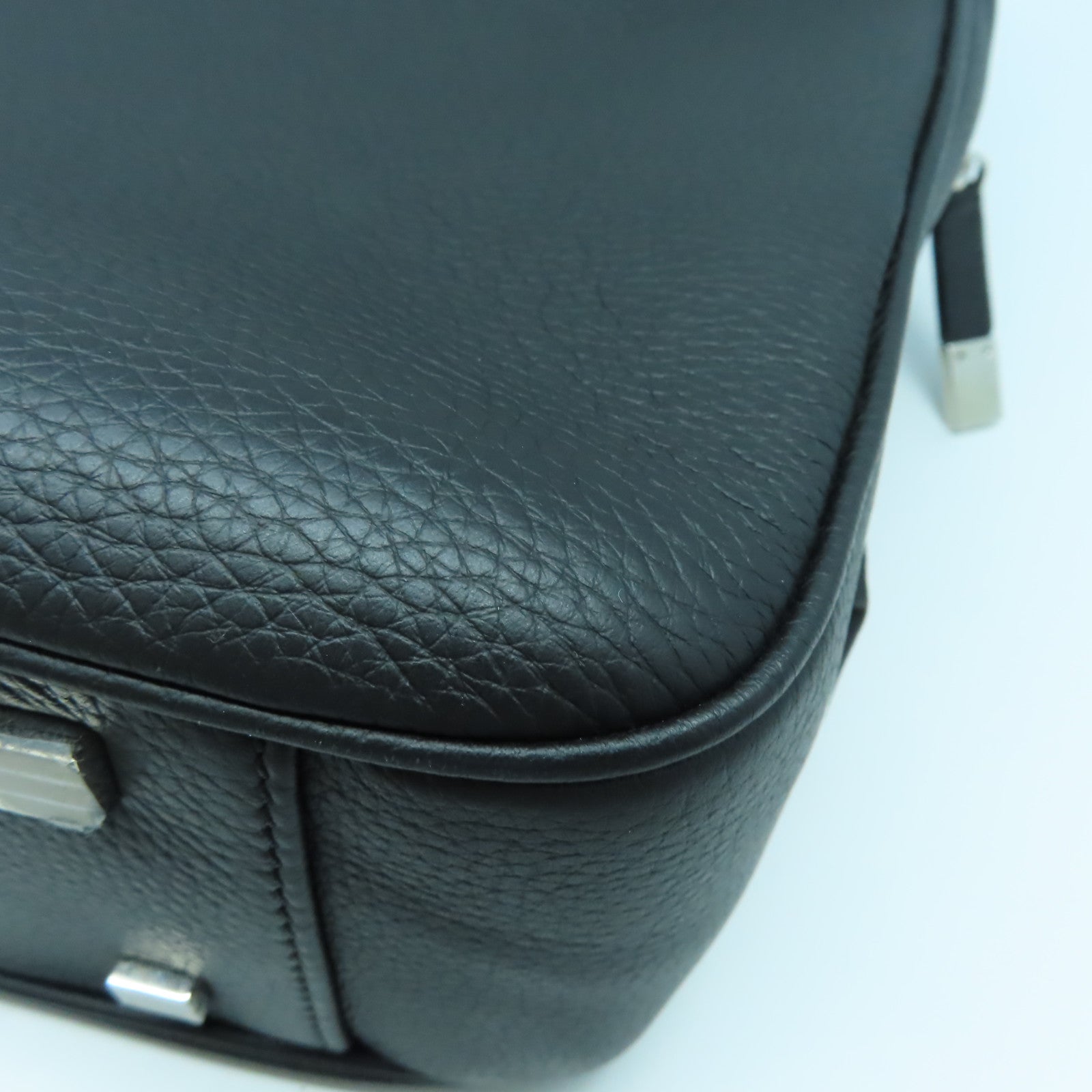 Dior 【清倉大減價】牛皮皮革Briefcase銀扣公事包黑色