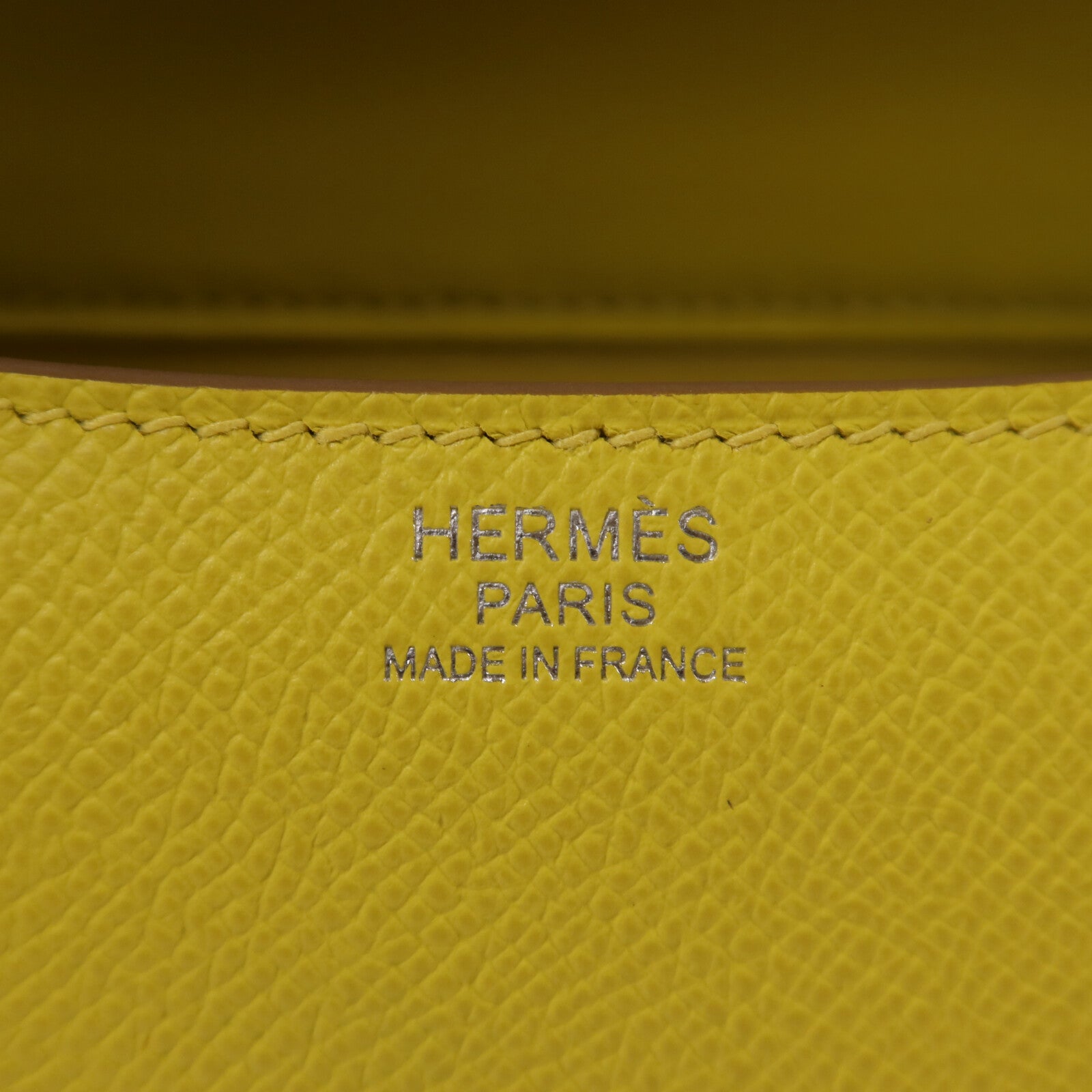 HERMES Epsom皮革Constance 24肩背袋Lime
