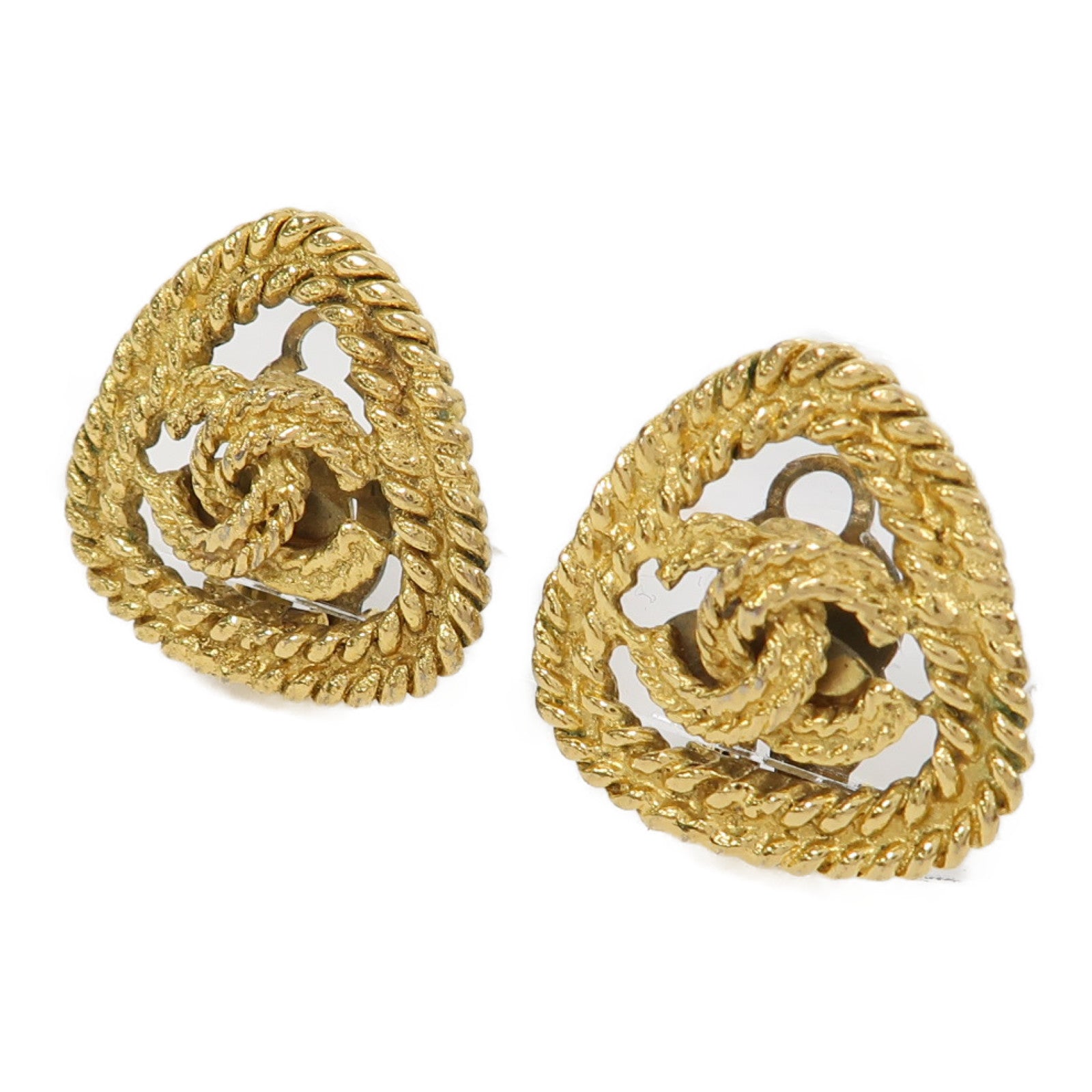 CHANEL 金屬Earrings耳環金色