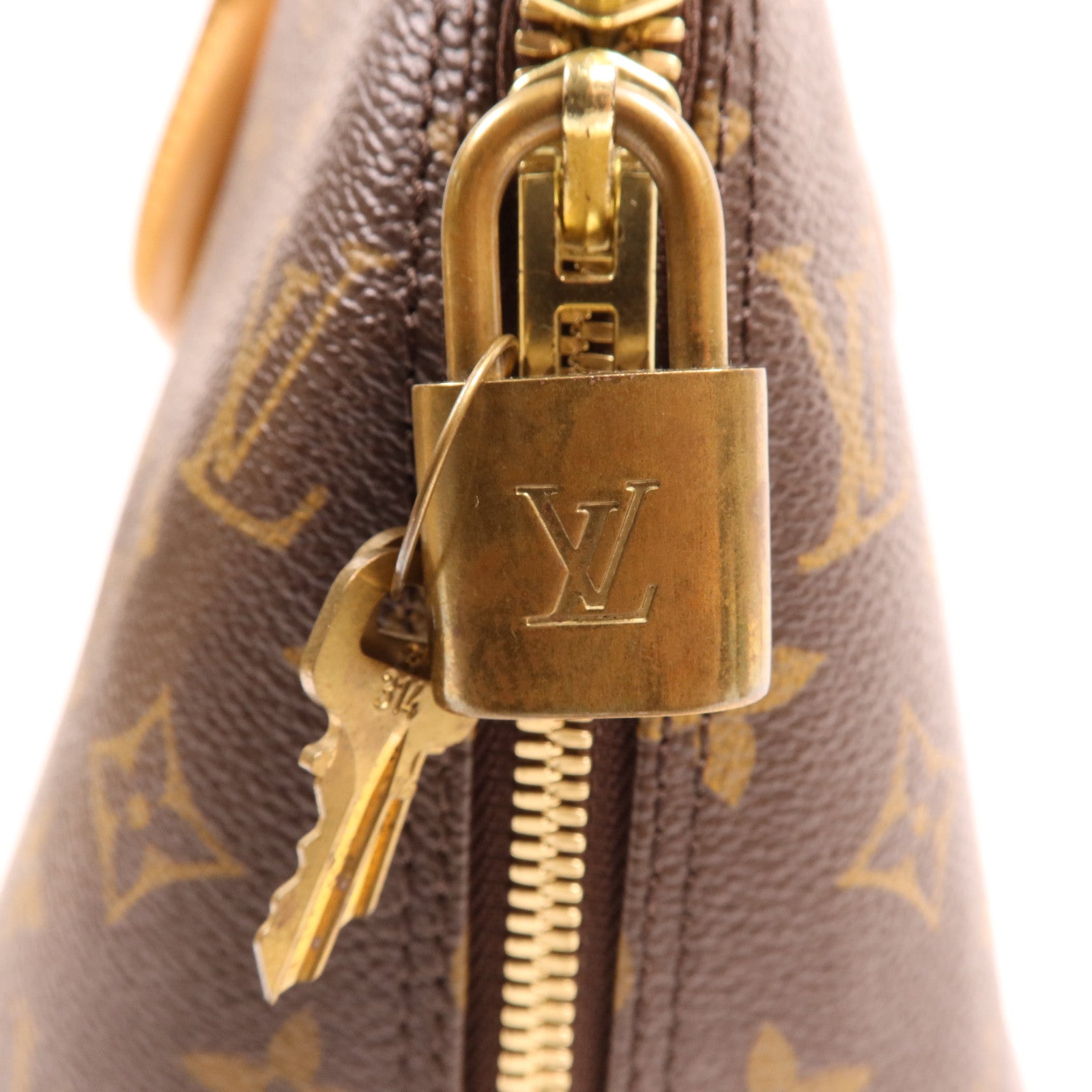 LOUIS VUITTON Monogram Alma PM金扣手挽袋