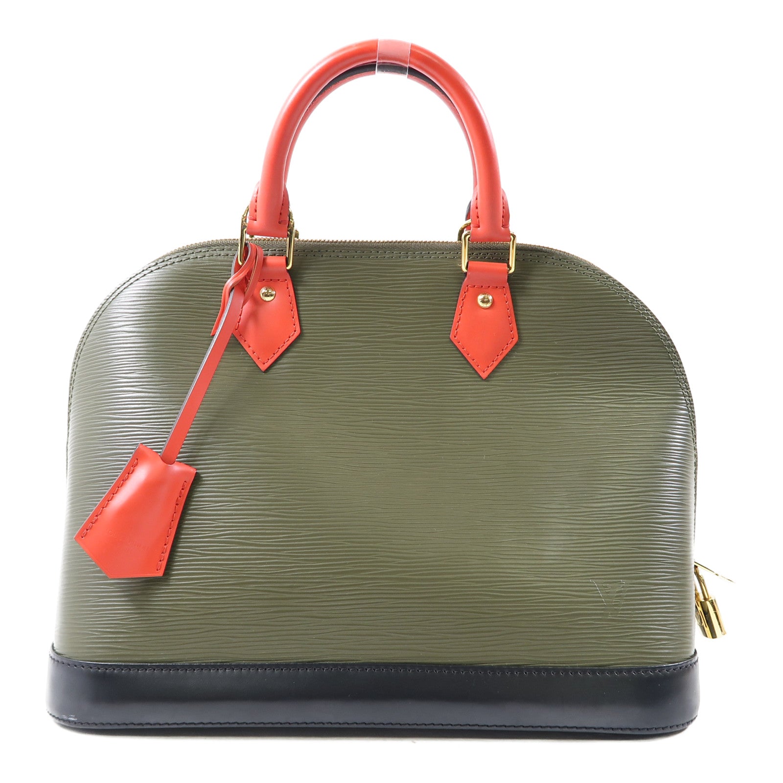 LOUIS VUITTON Epi Alma PM金扣手挽袋綠色/紅色/黑色